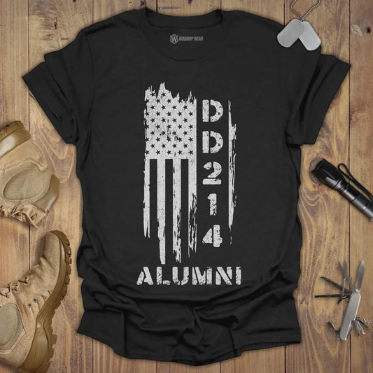 DD214 Alumni T-shirt Black