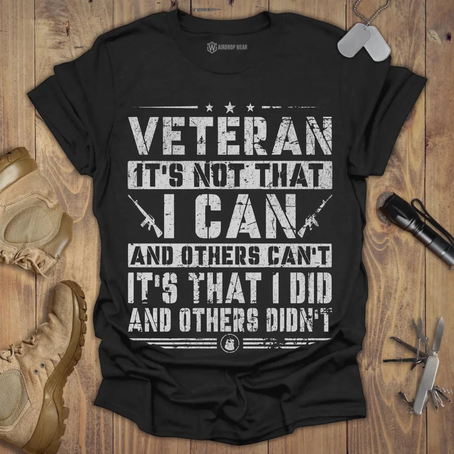 Veteran I Did T-shirt Black