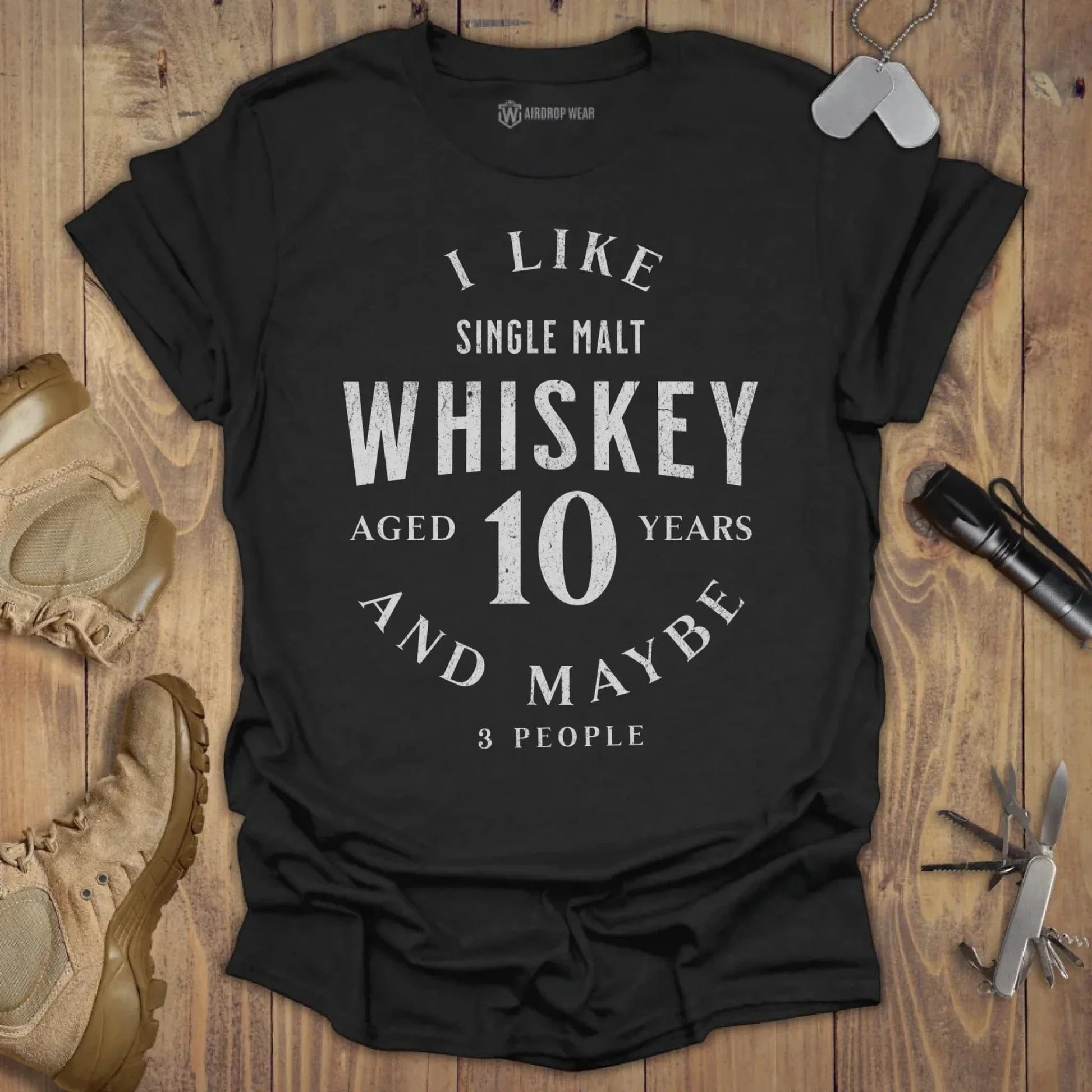 I Like Whiskey T-shirt Black
