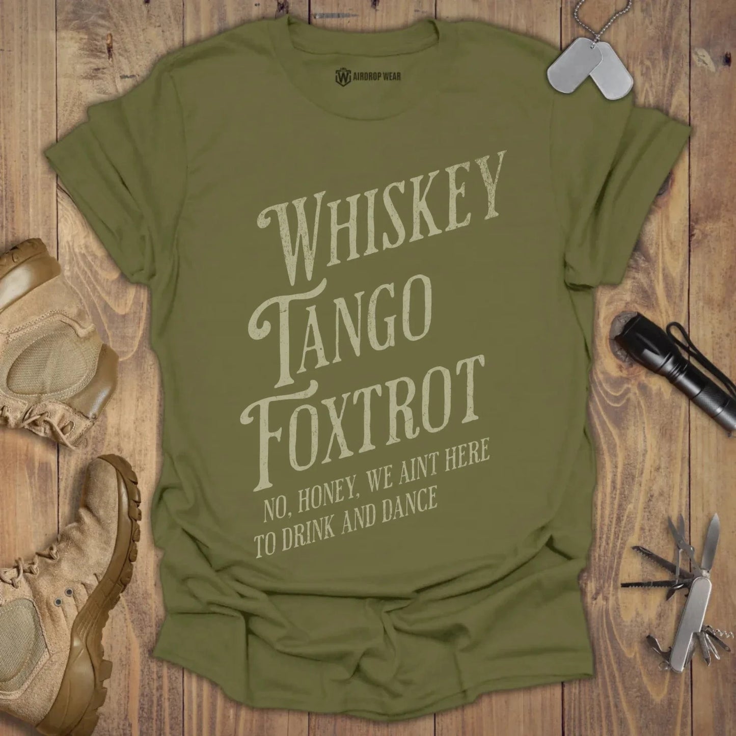 Drink And Dance T-shirt Military Green