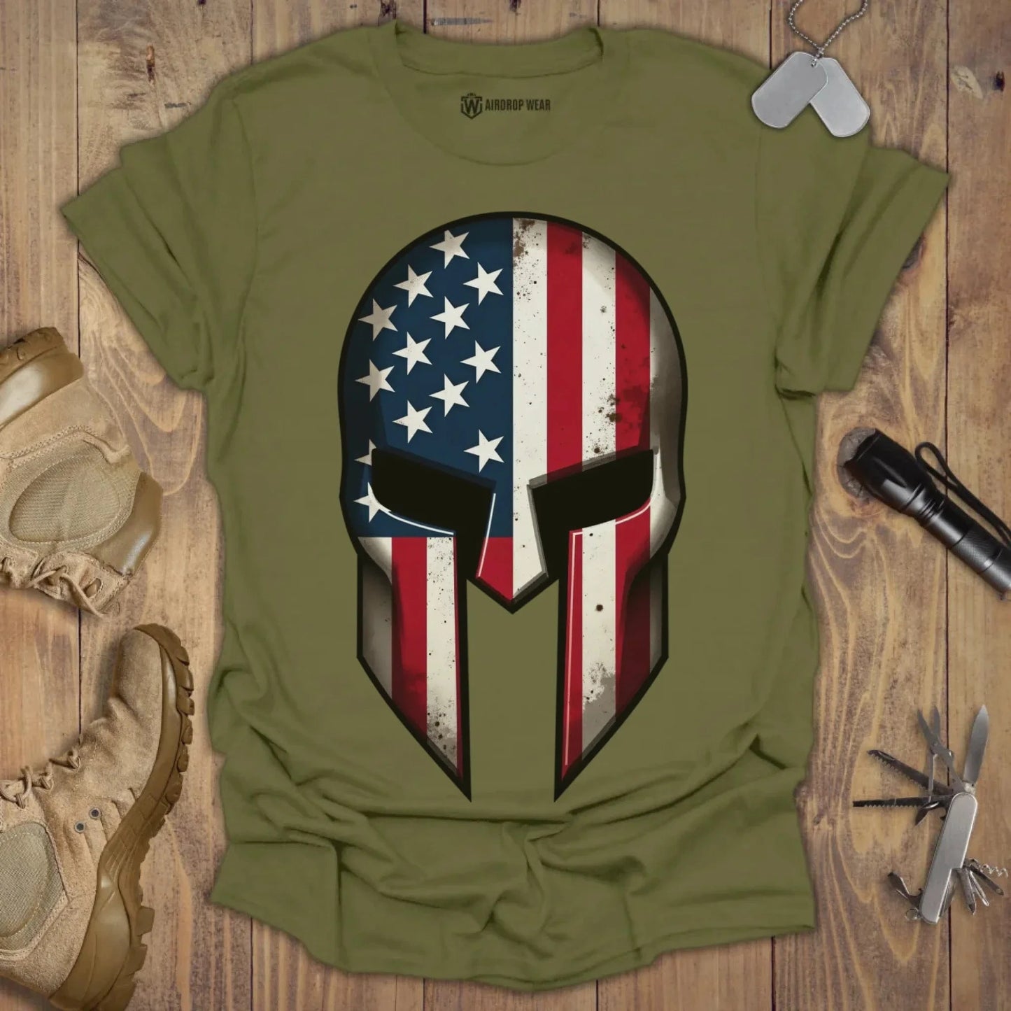 Sparta Helmet T-shir Military Green