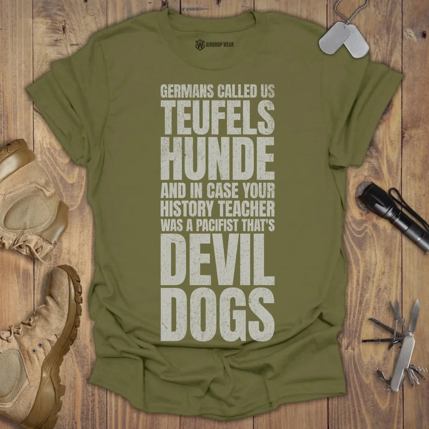 Devil Dogs T-shirt Military Green