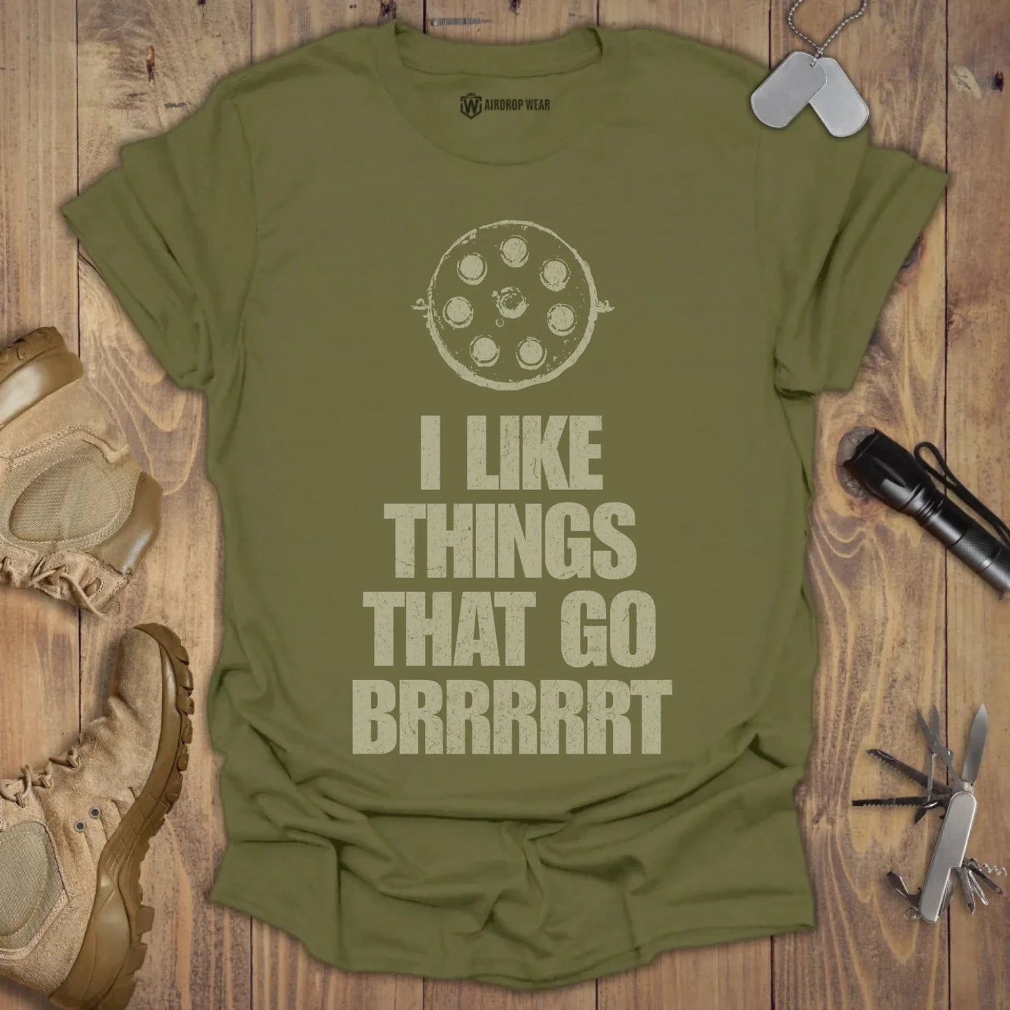 Brrrrrt T-shirt Military Green
