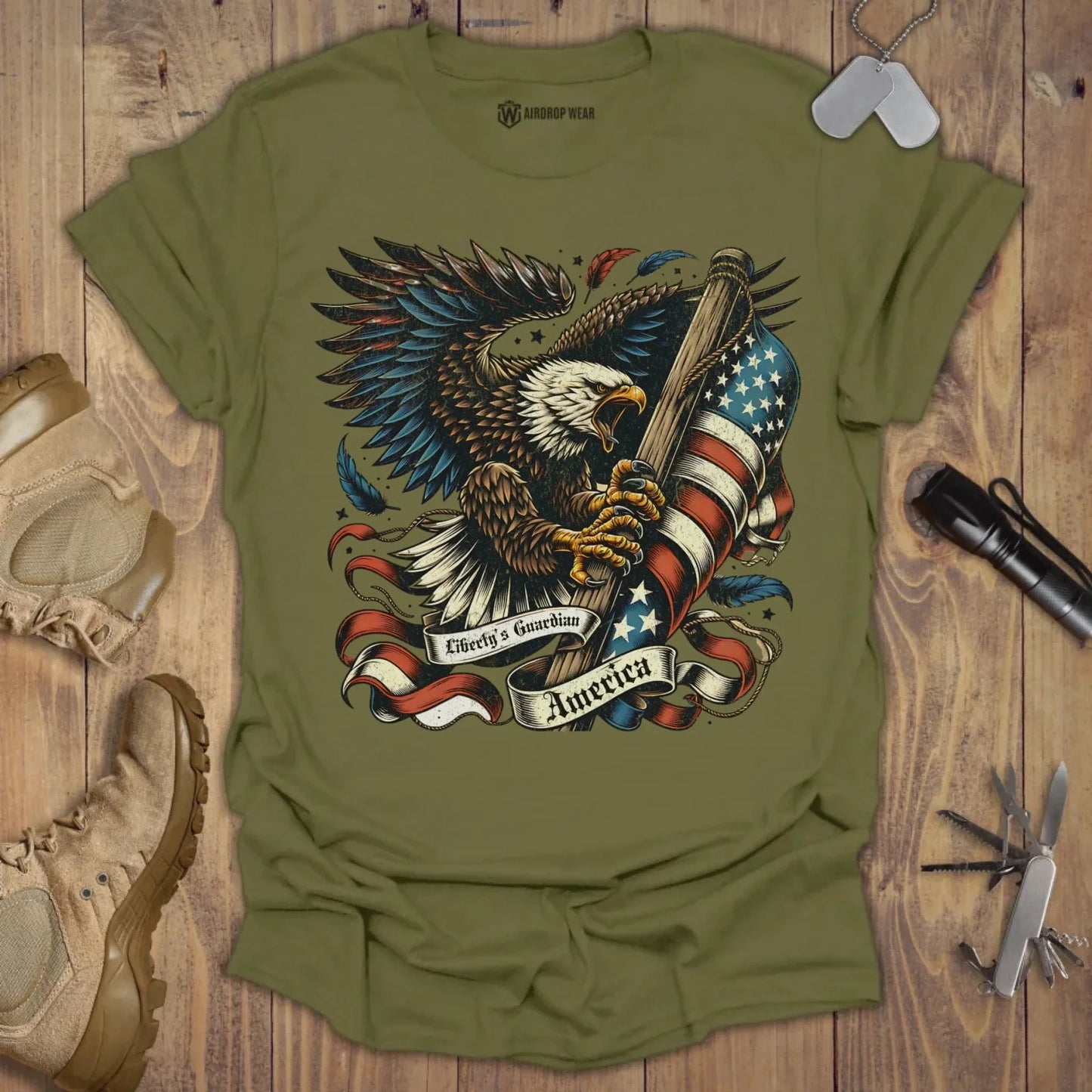 Liberty's Guardian T-shirt Military Green