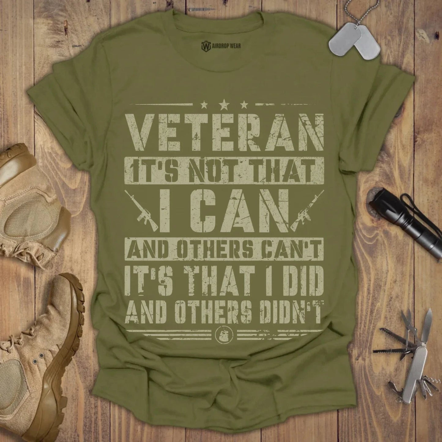 Veteran I Did T-shirt Military Green