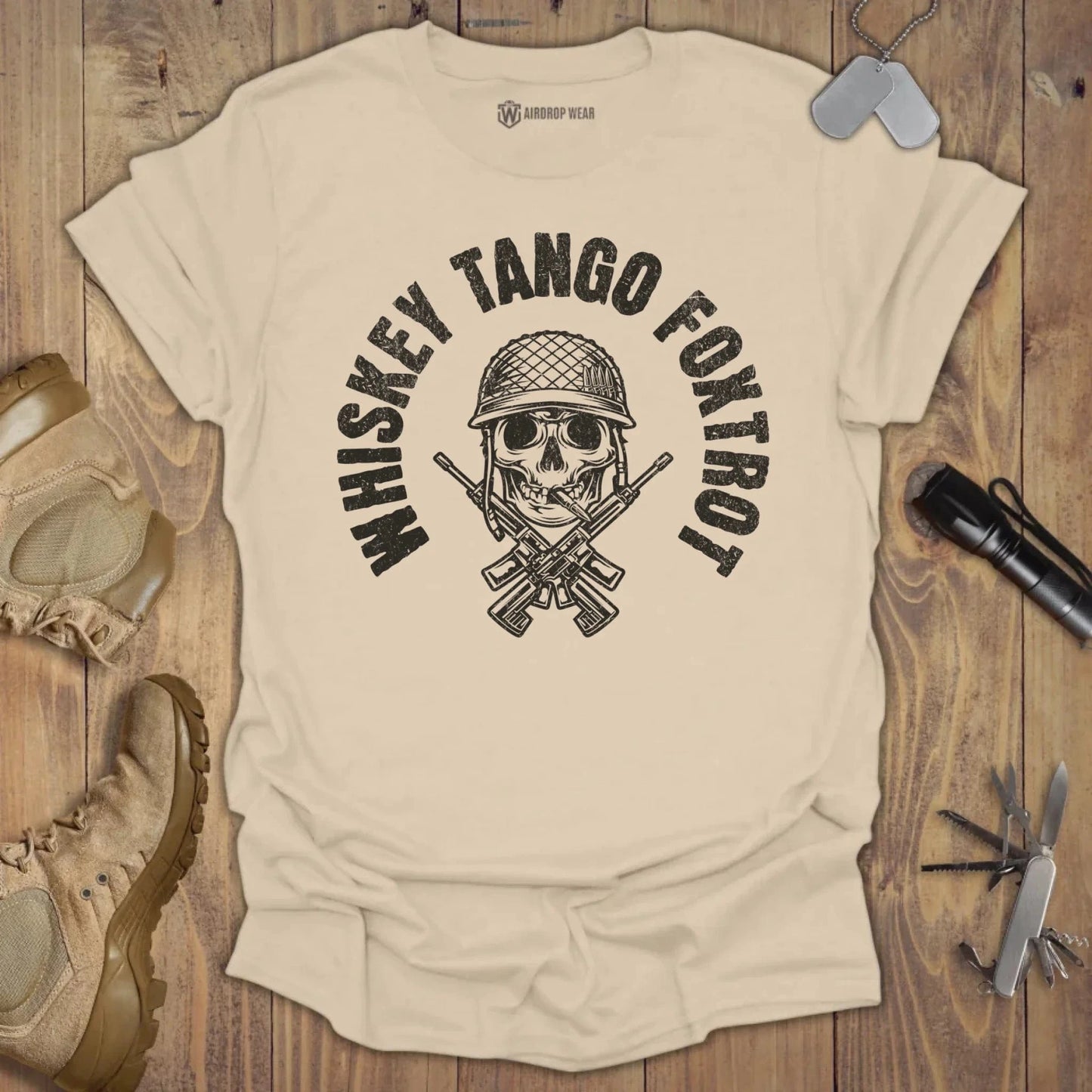 Whiskey Tango Foxtrot T-shirt Sand
