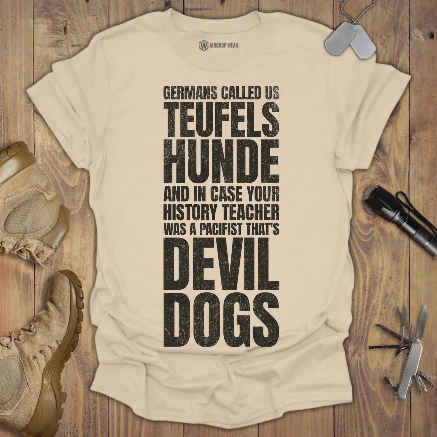Devil Dogs T-shirt Sand