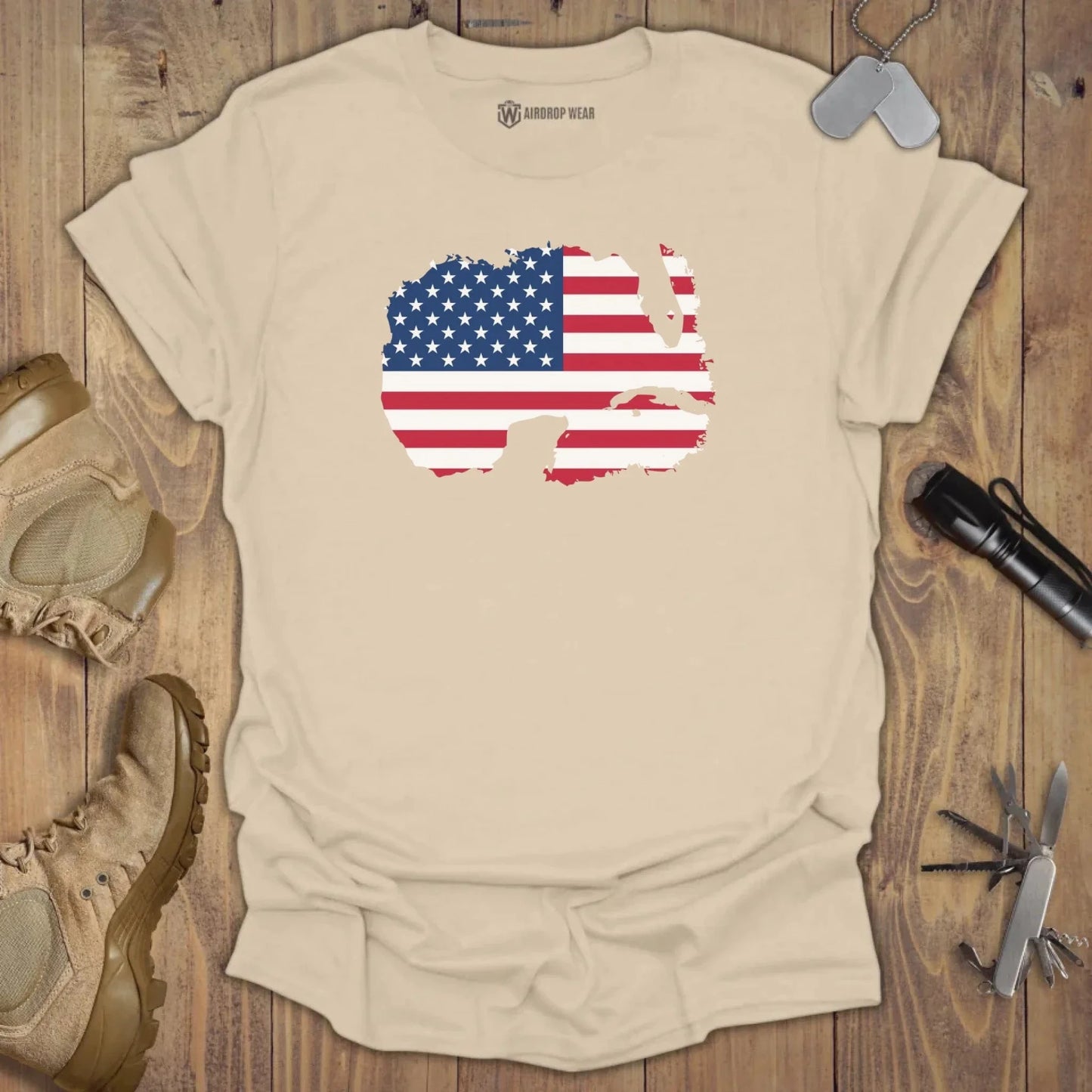 Gulf Of America T-shirt Sand