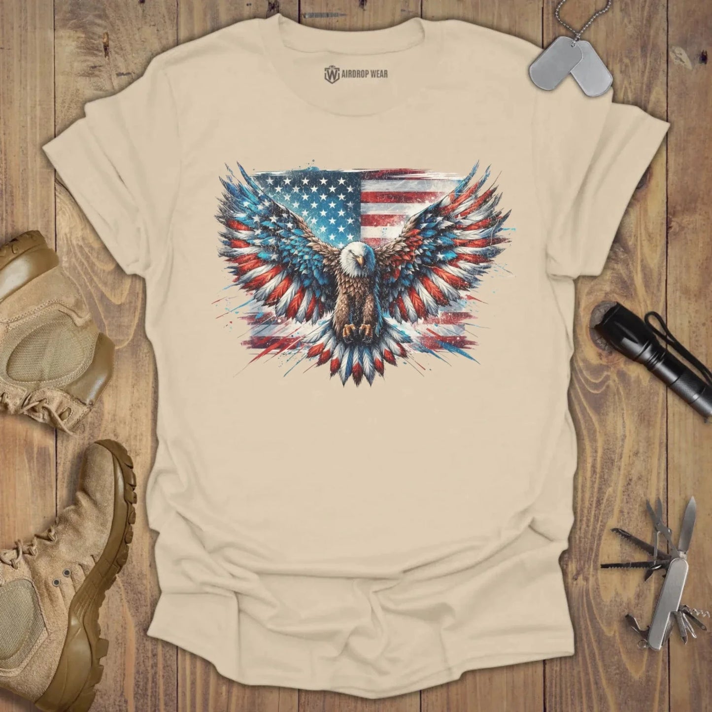 America T-shirt Sand