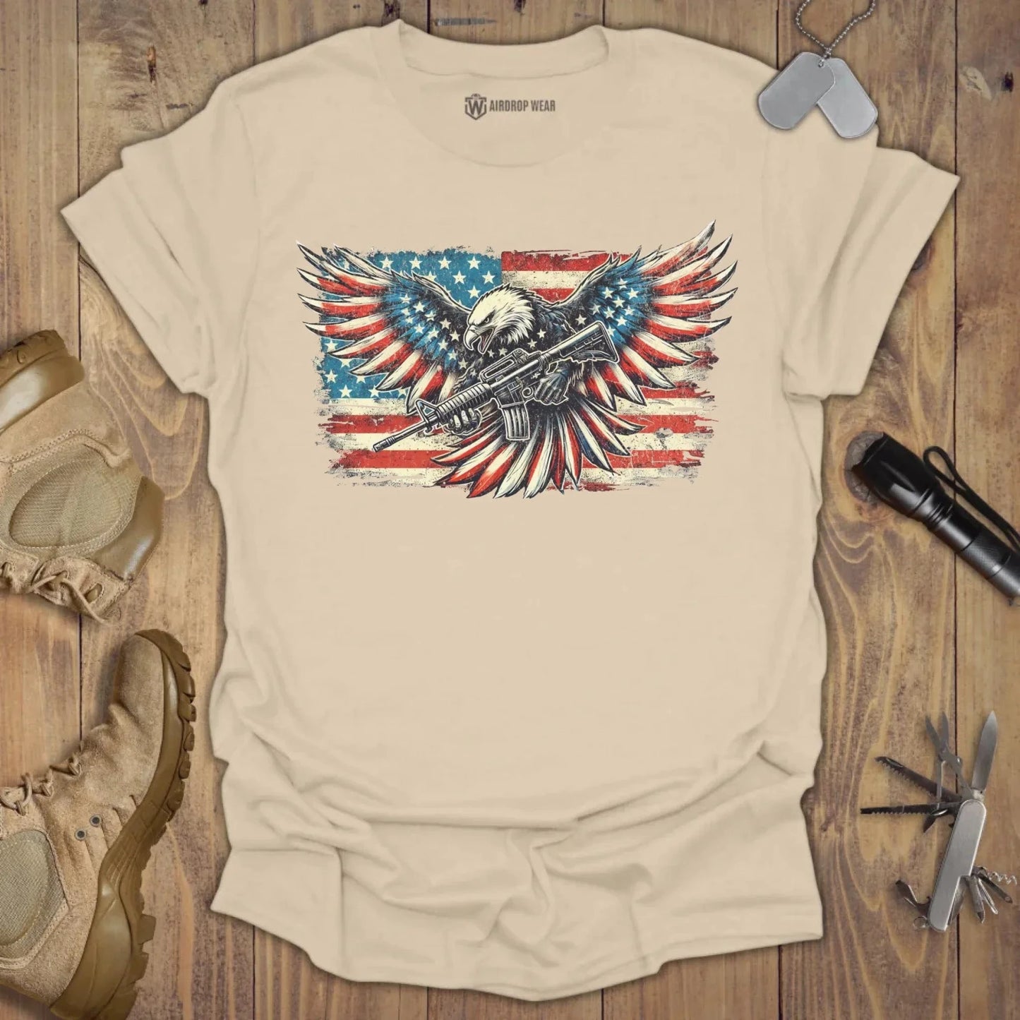 America T-shirt Sand