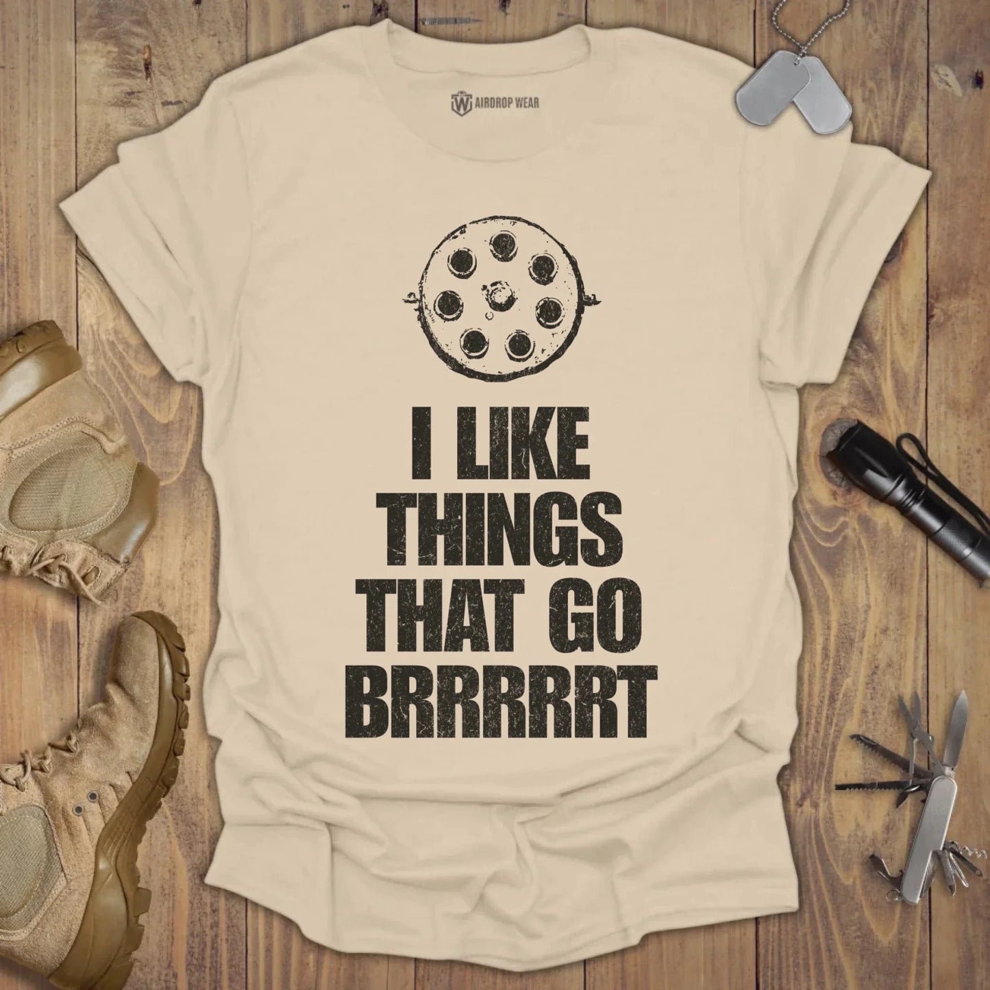 Brrrrrt T-shirt Sand