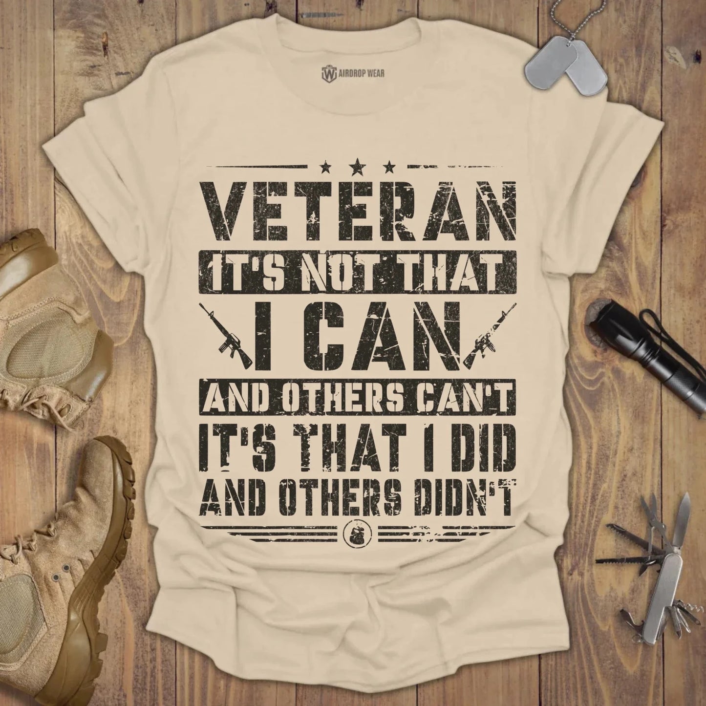 Veteran I Did T-shirt Sand