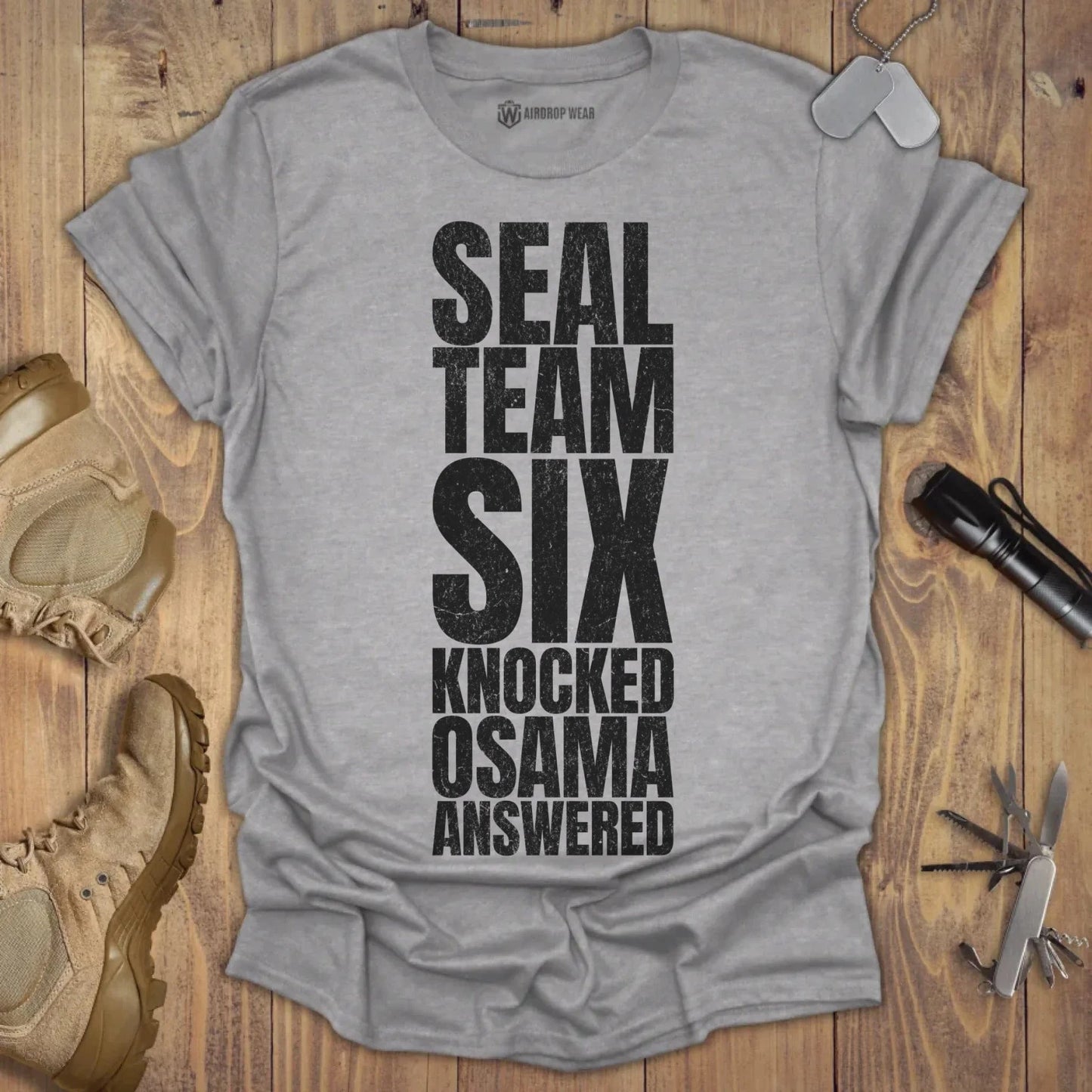 Seal Team Six T-shirt Sport Grey