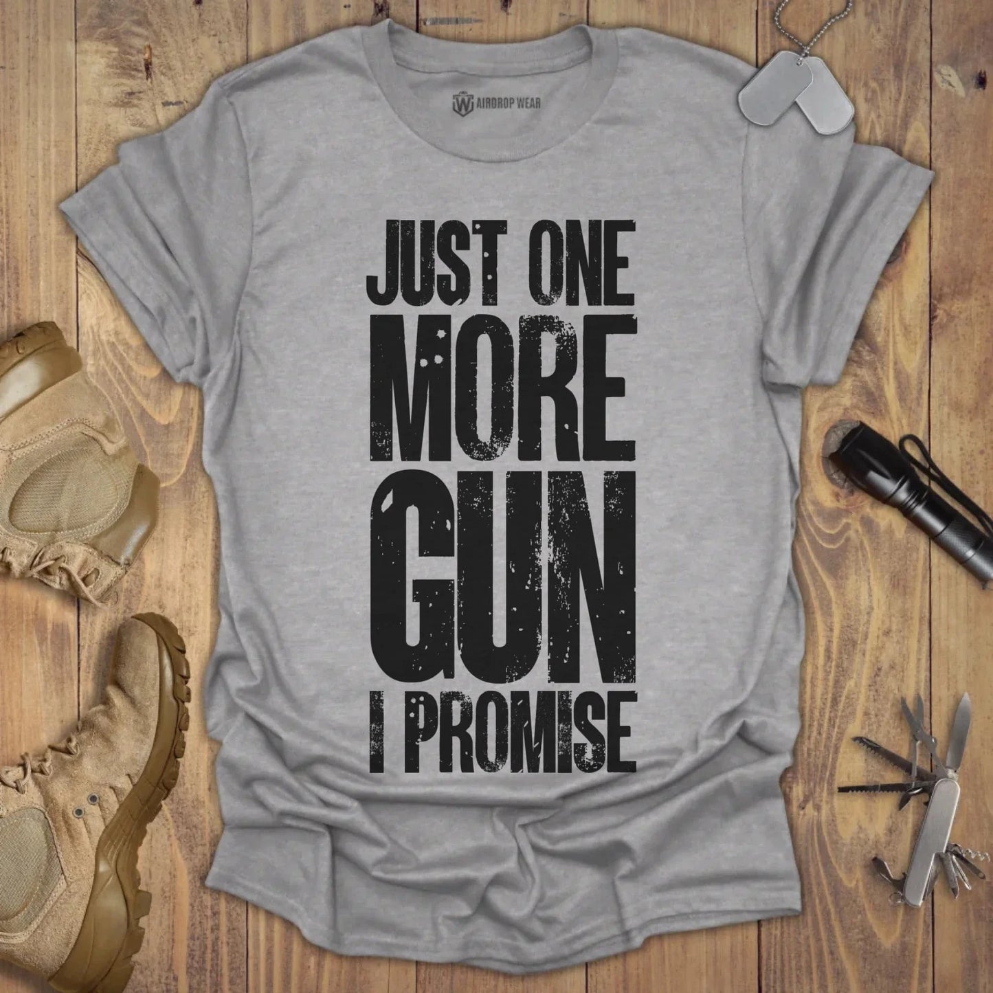 Just One More T-shirt Sport Grey