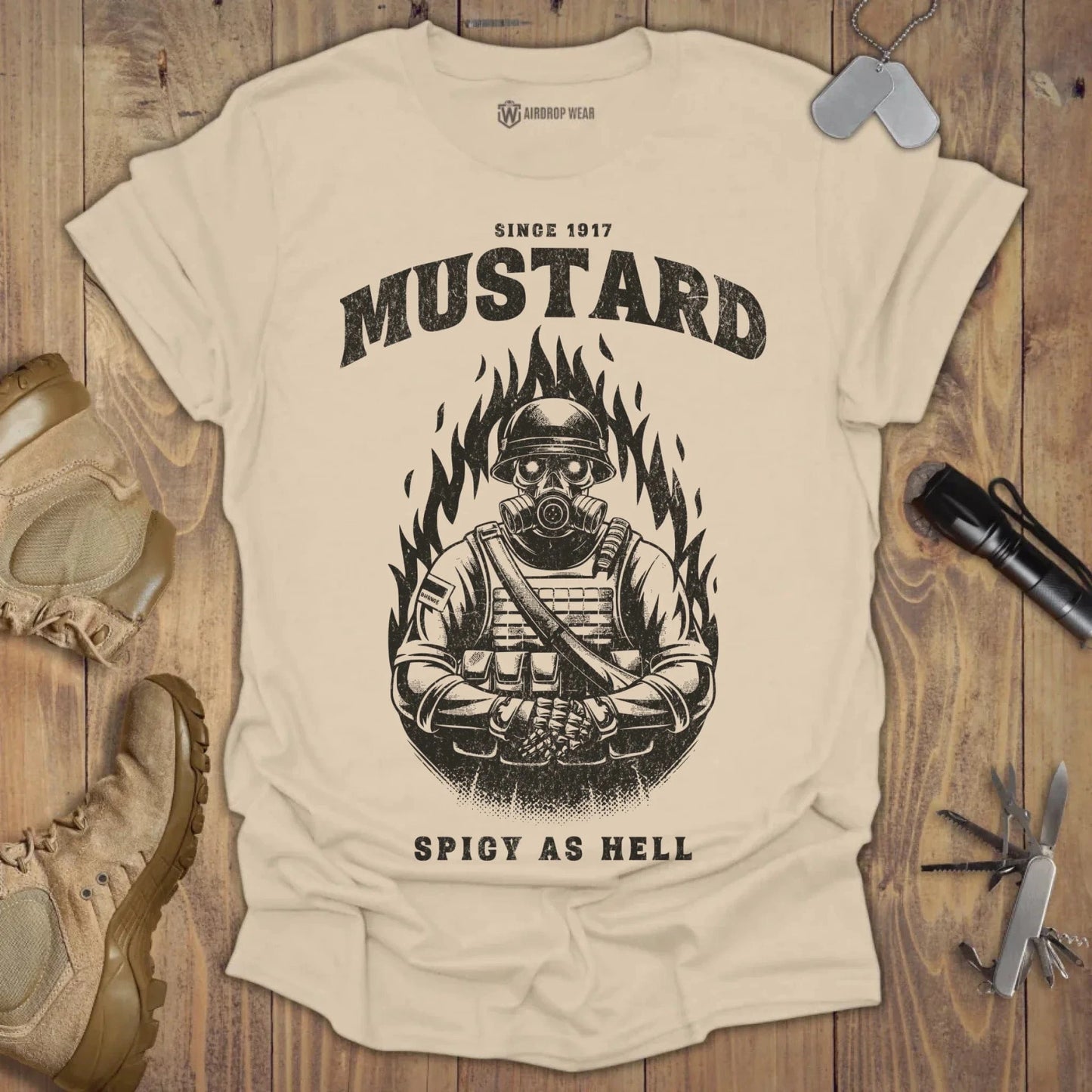 Spicy As Hell Since 1917 T-shirt Sand
