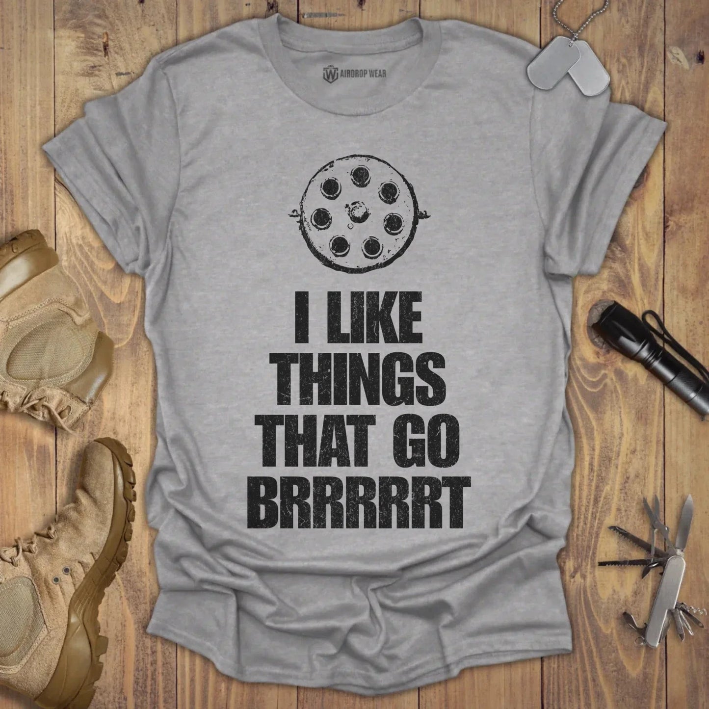 Brrrrrt T-shirt Sport Grey