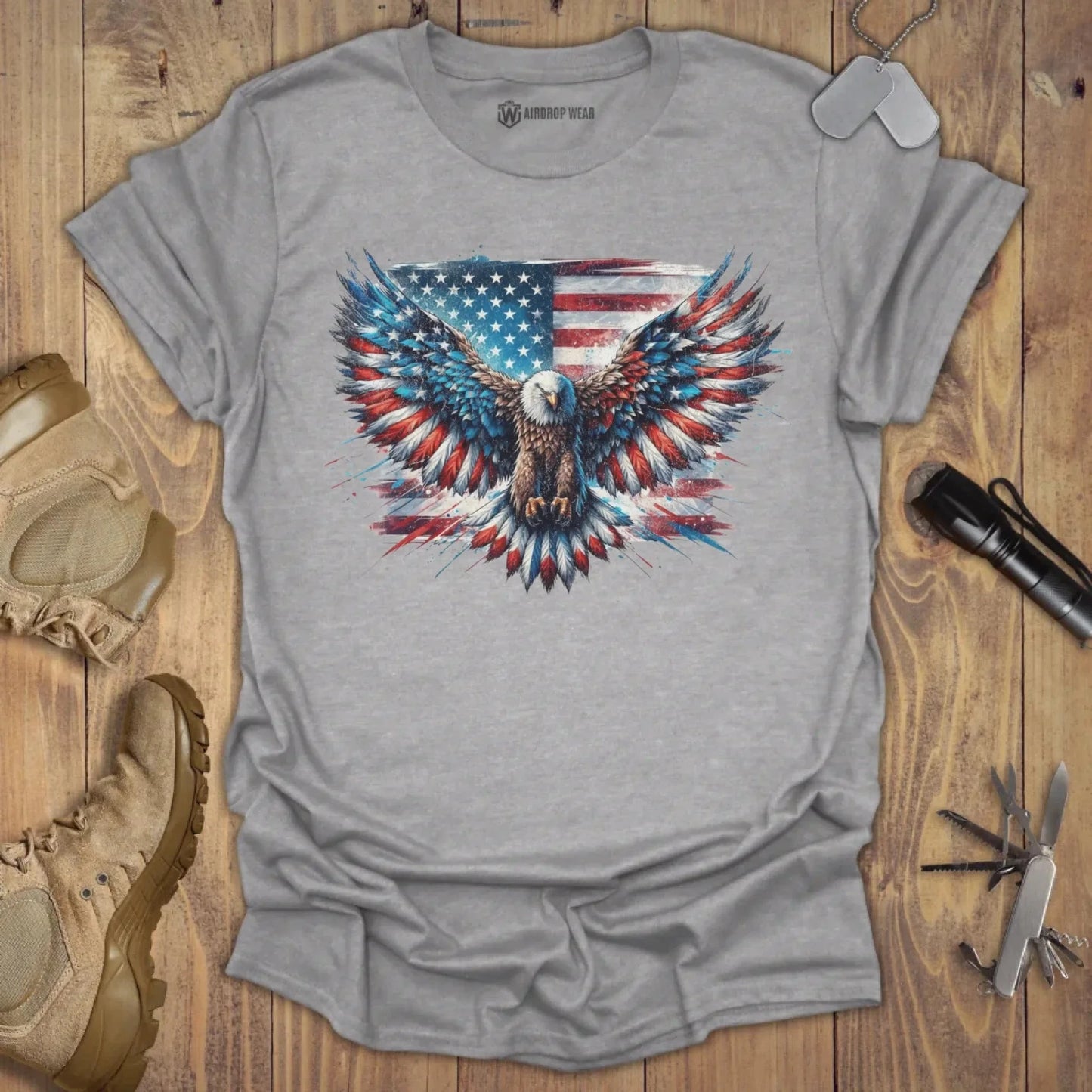 America T-shirt Sport Grey