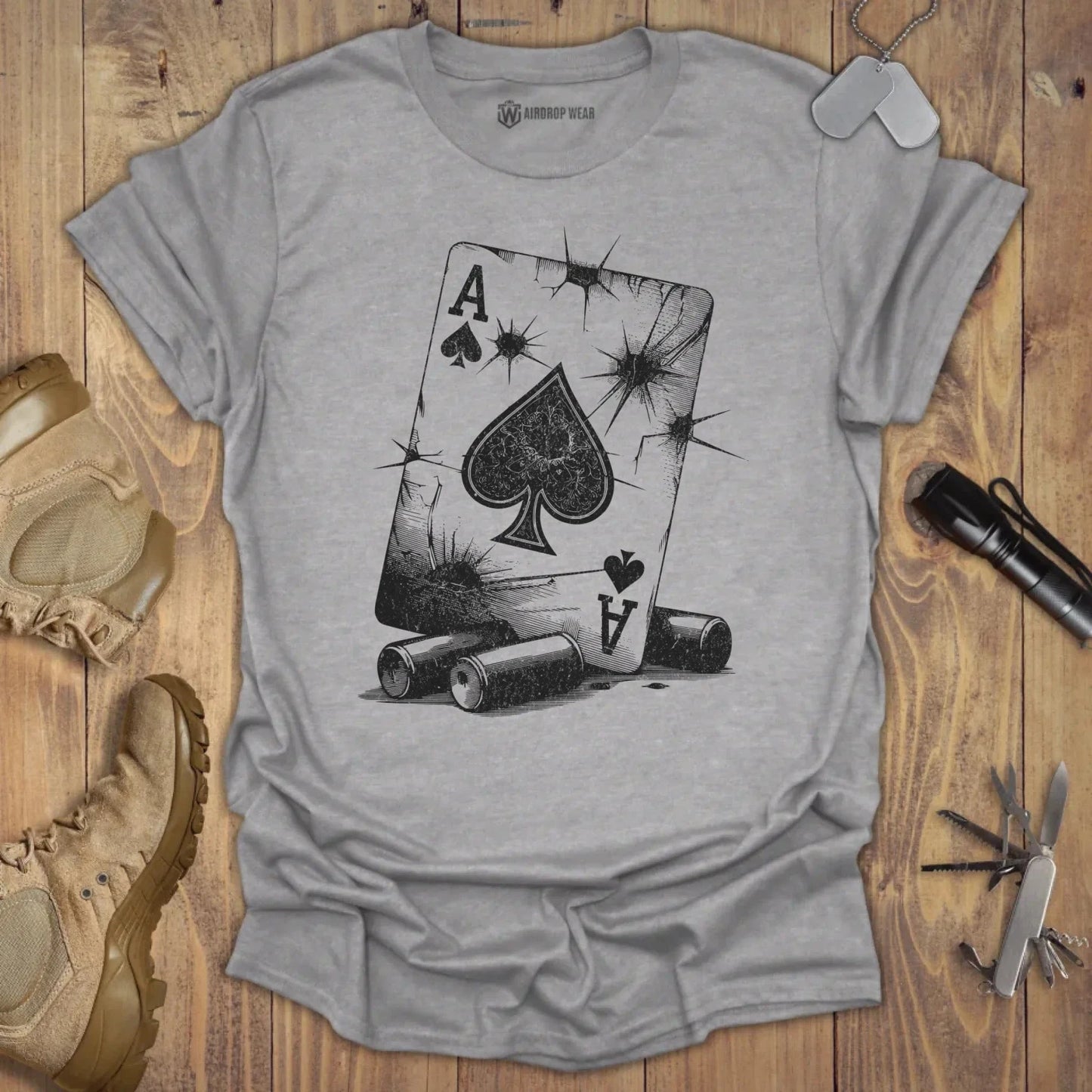 Ace Of Spades T-shirt Sport Grey
