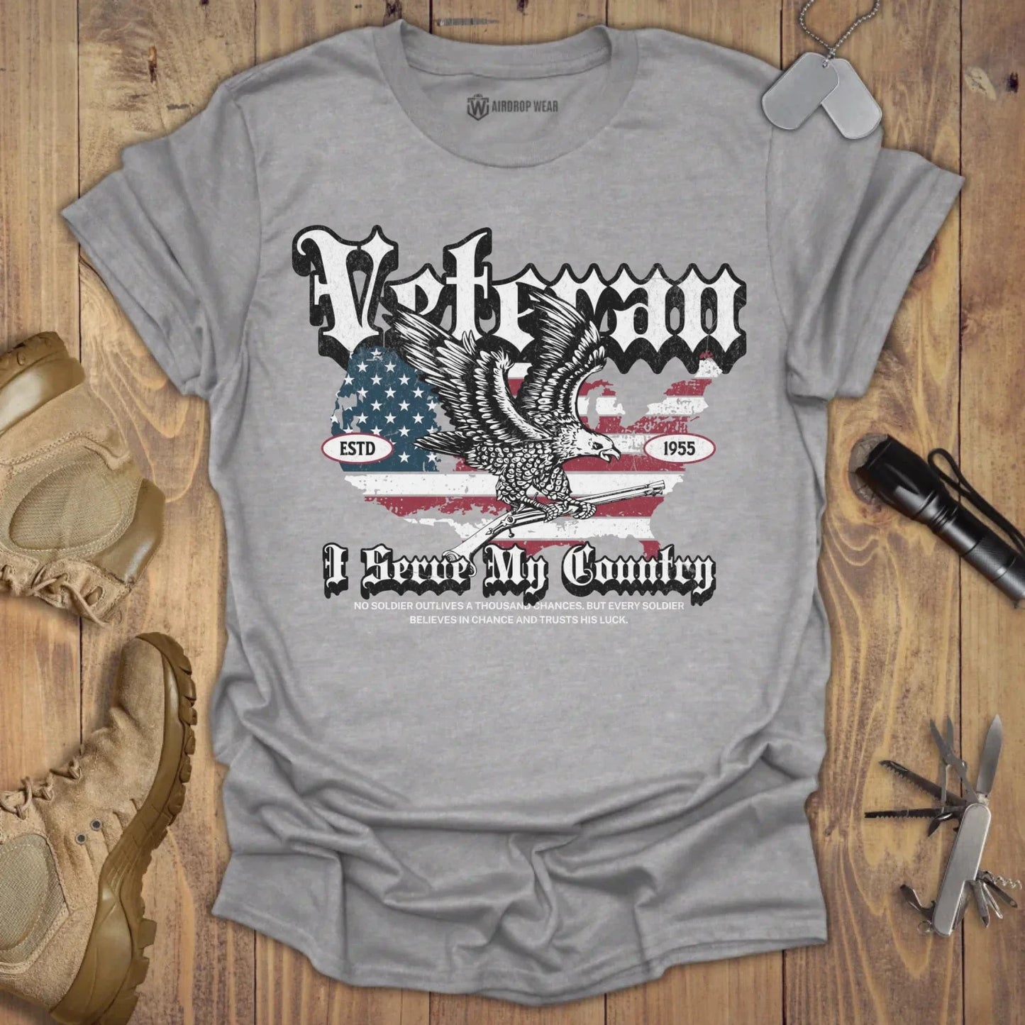 Veteran T-shirt Sport Grey