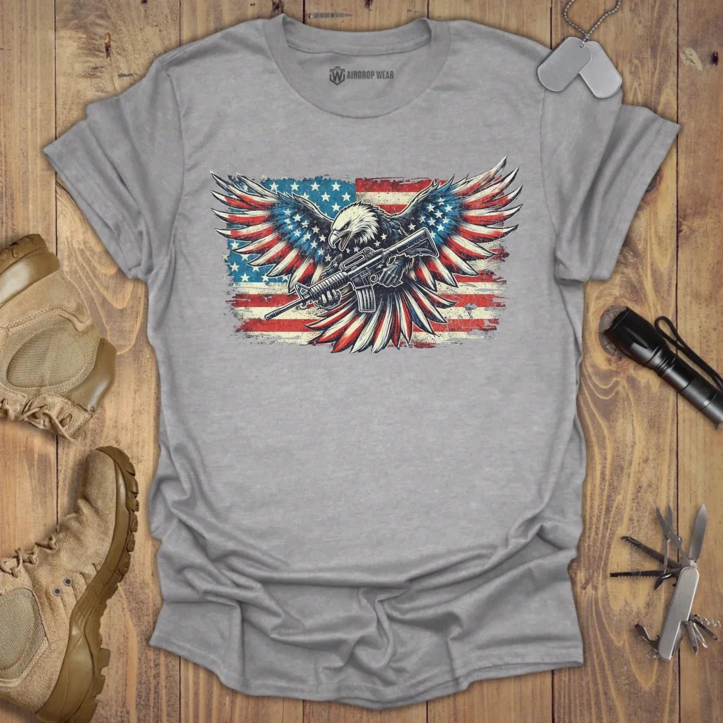 America T-shirt Sport Grey