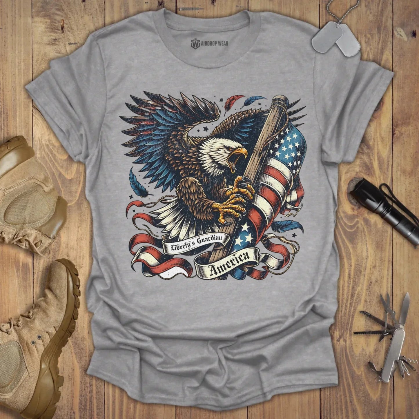 Liberty's Guardian T-shirt Sport Grey