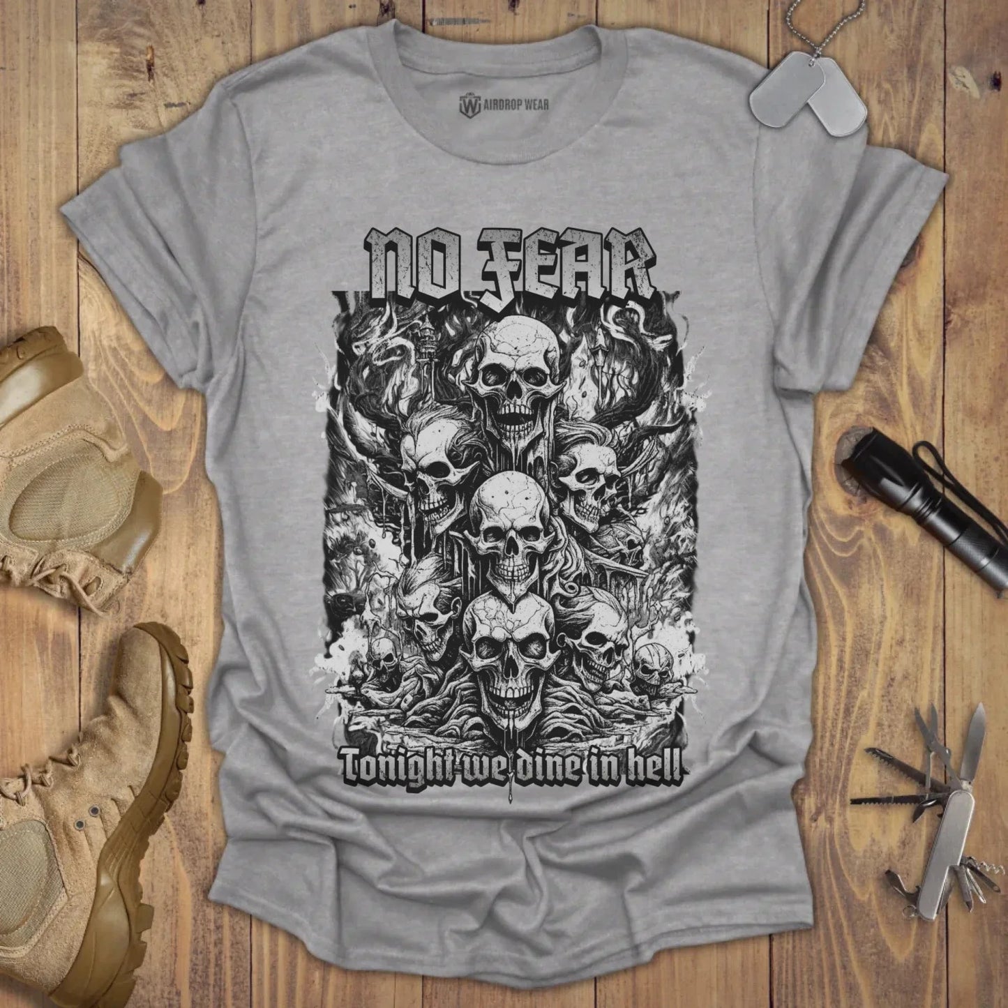 No Fear T-shirt Sport Grey