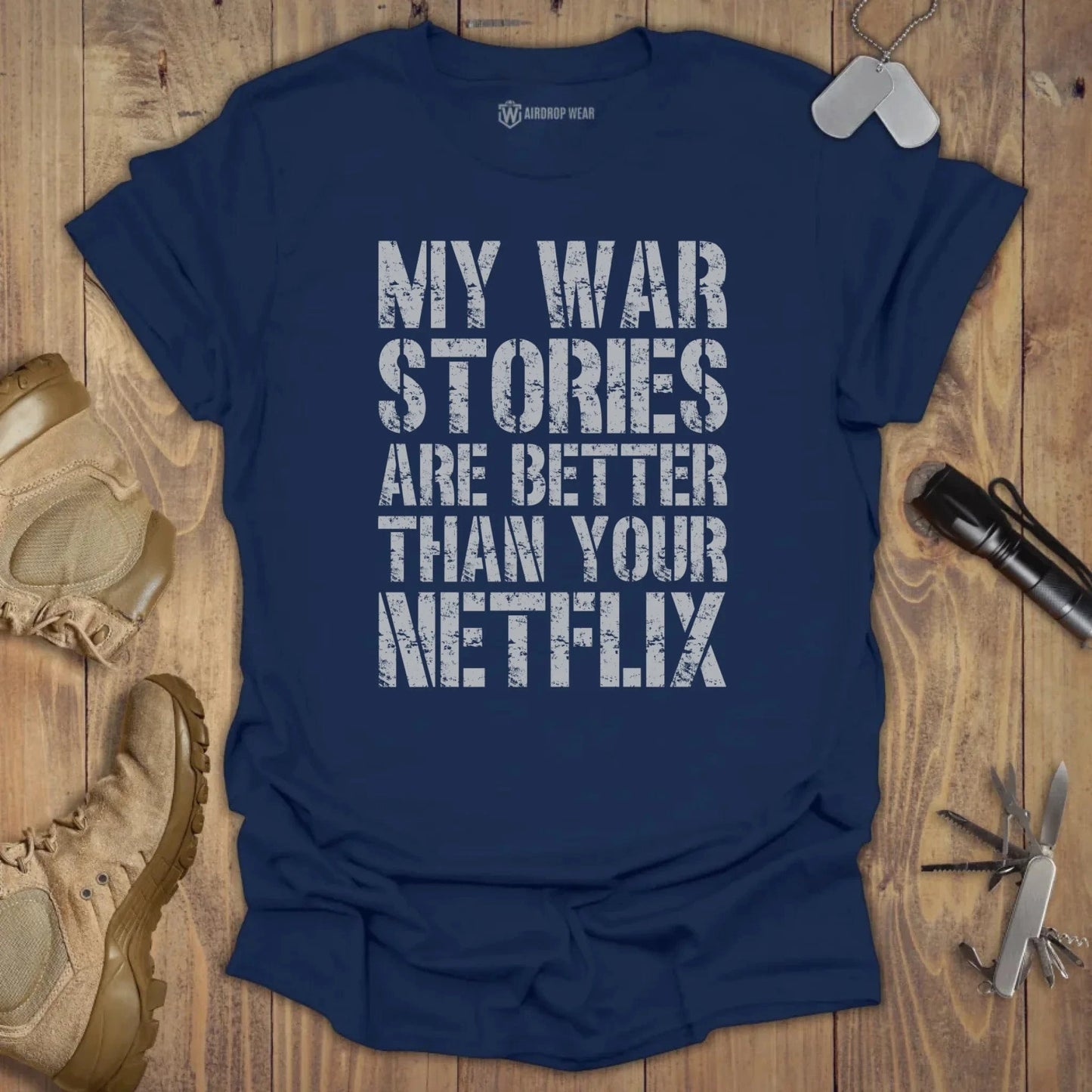My War Stories T-shirt Navy