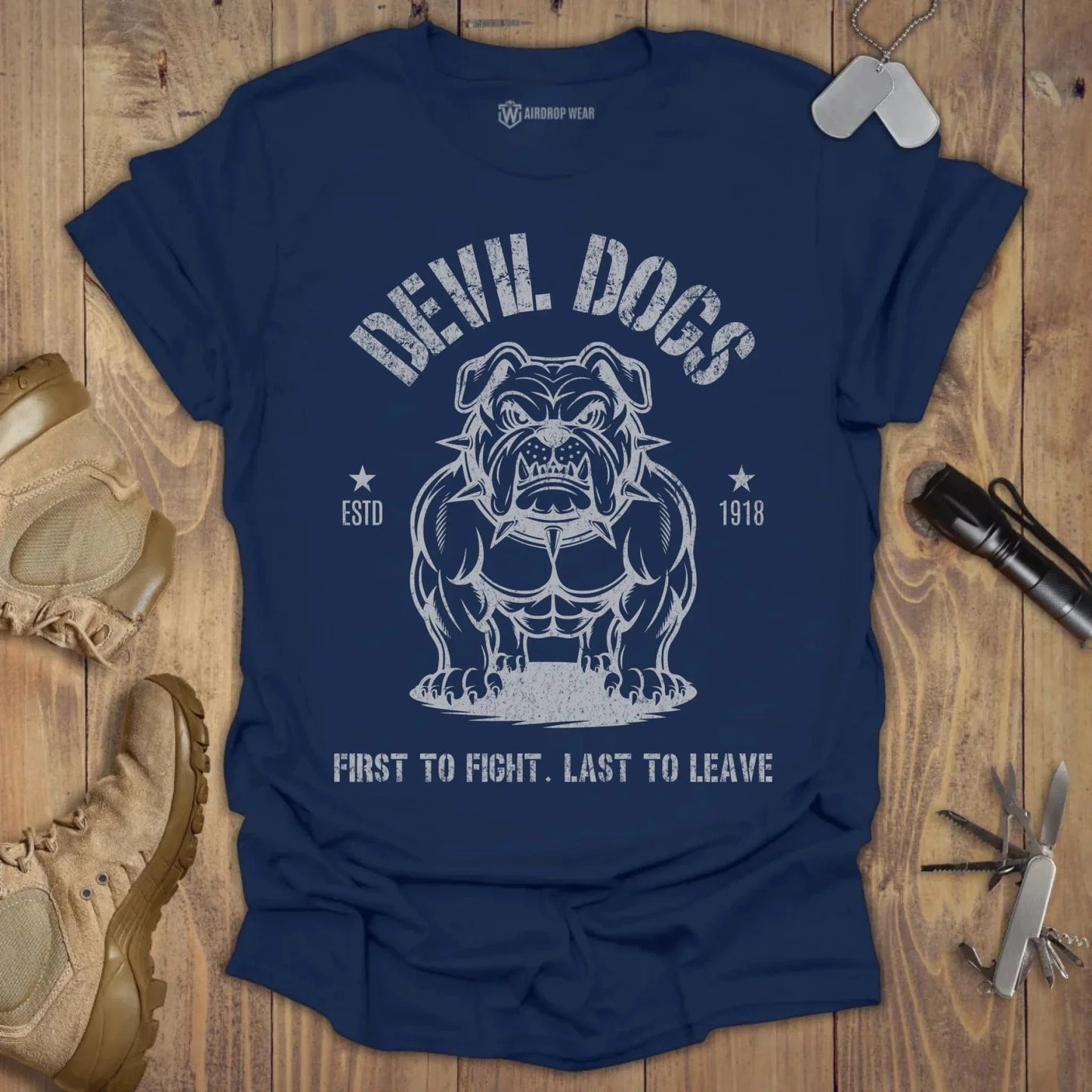 Devil Dogs T-shirt Navy