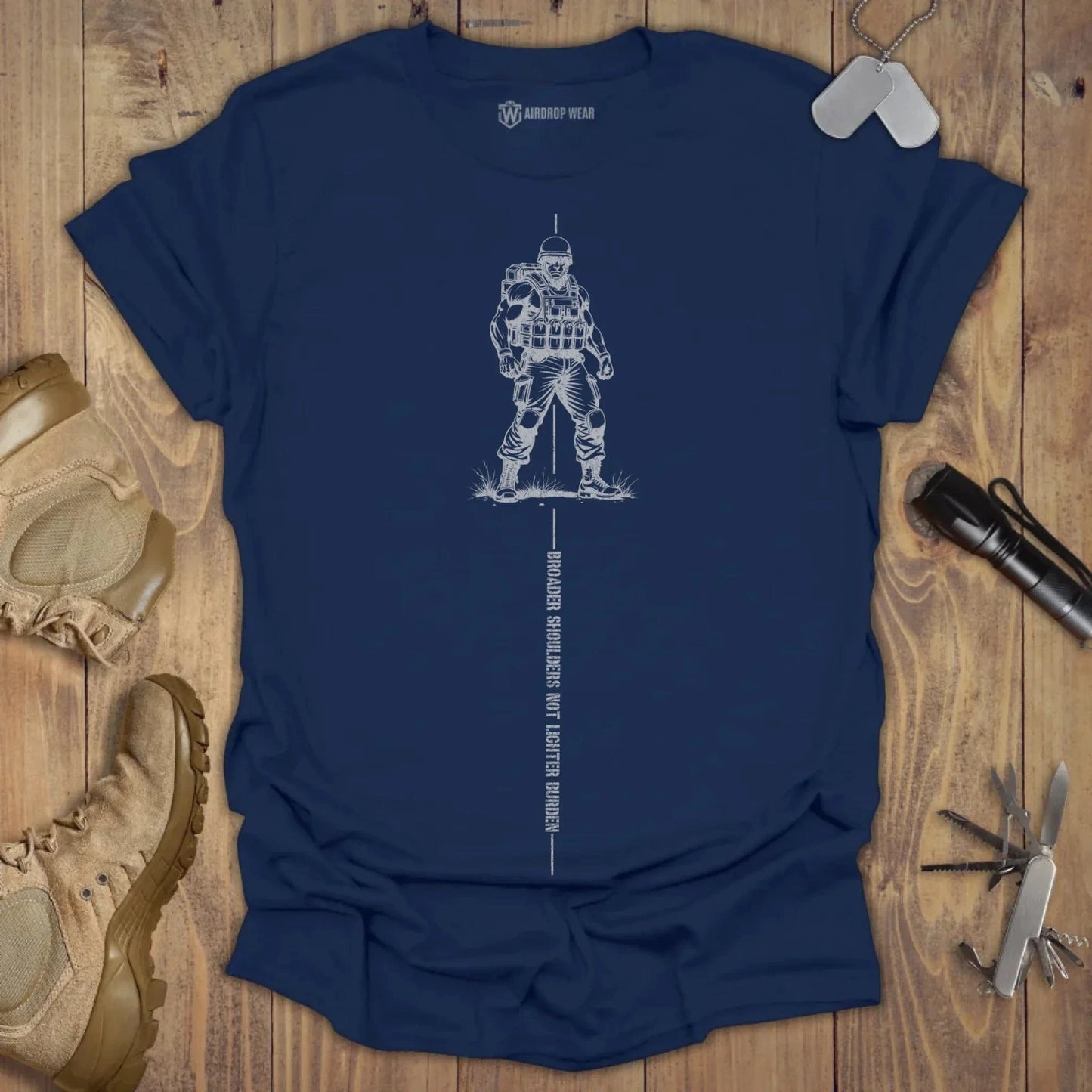 Broader Shoulders T-shirt Navy
