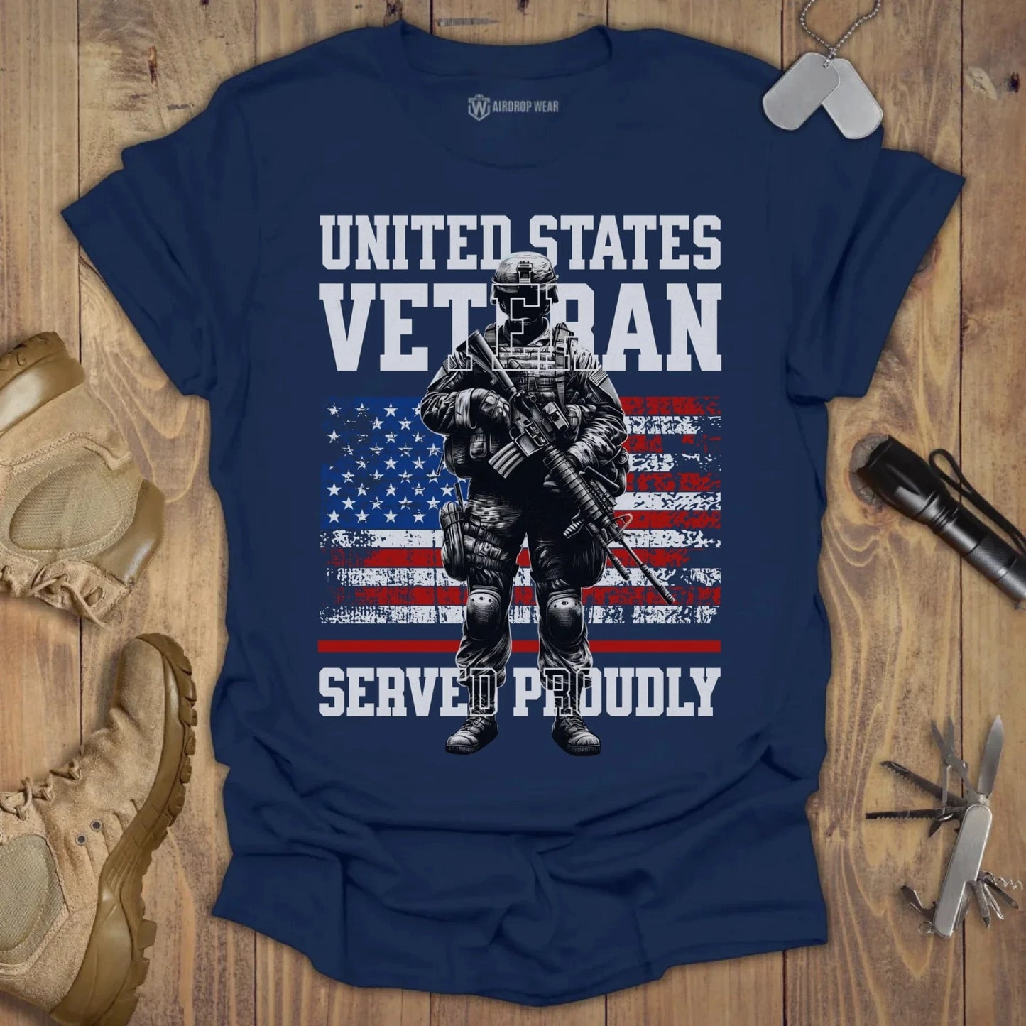US Veteran T-shirt Navy