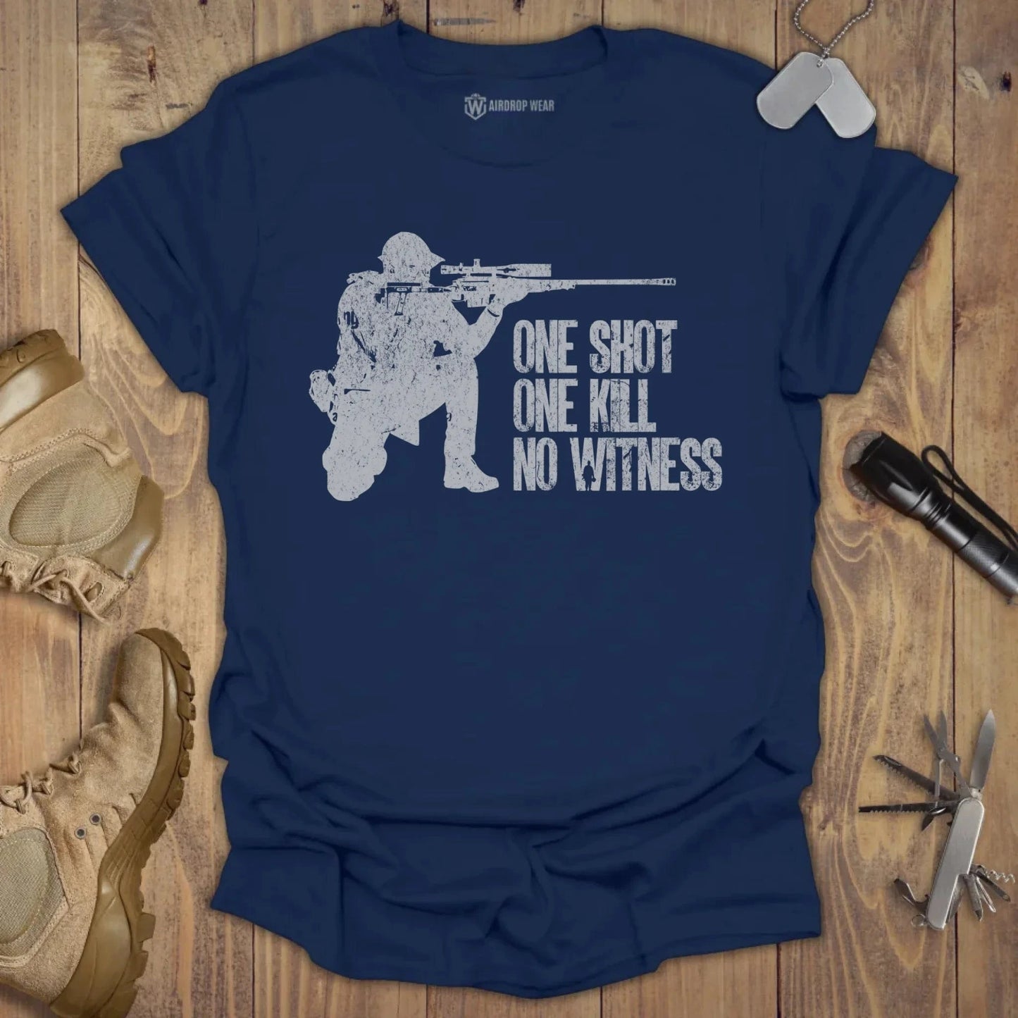 One Shot One Kill T-shirt Navy