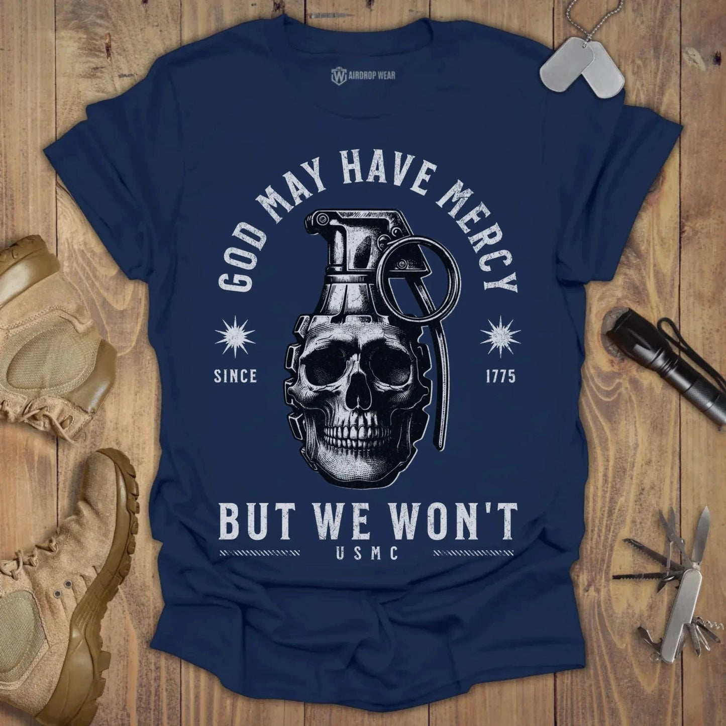 We Won't T-shirt Navy