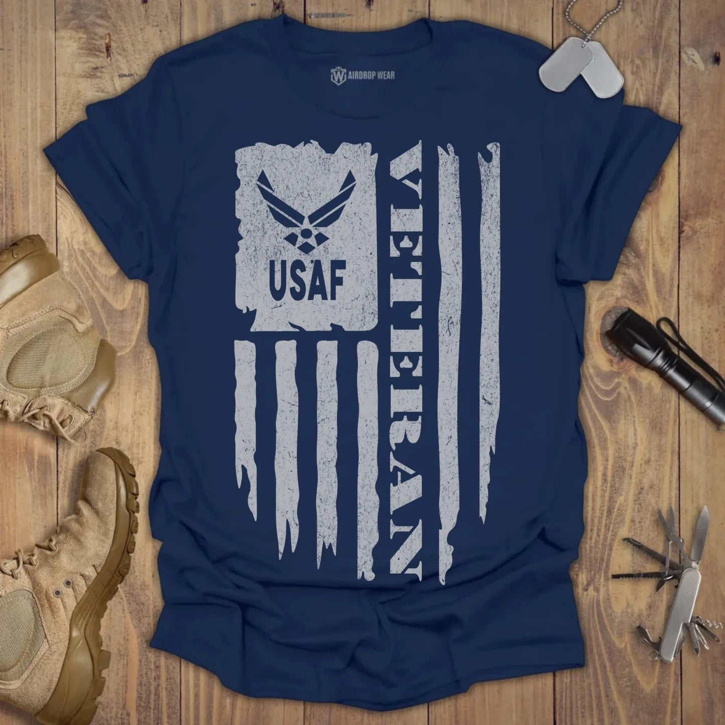 USAF Veteran T-shirt Navy