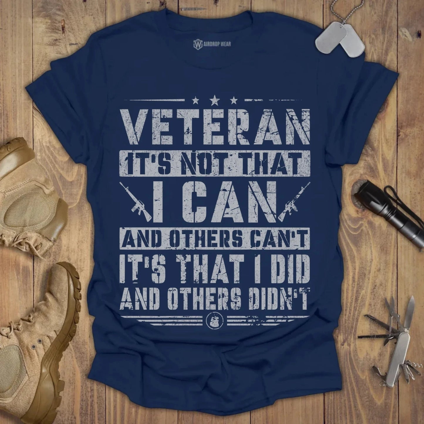 Veteran I Did T-shirt Navy