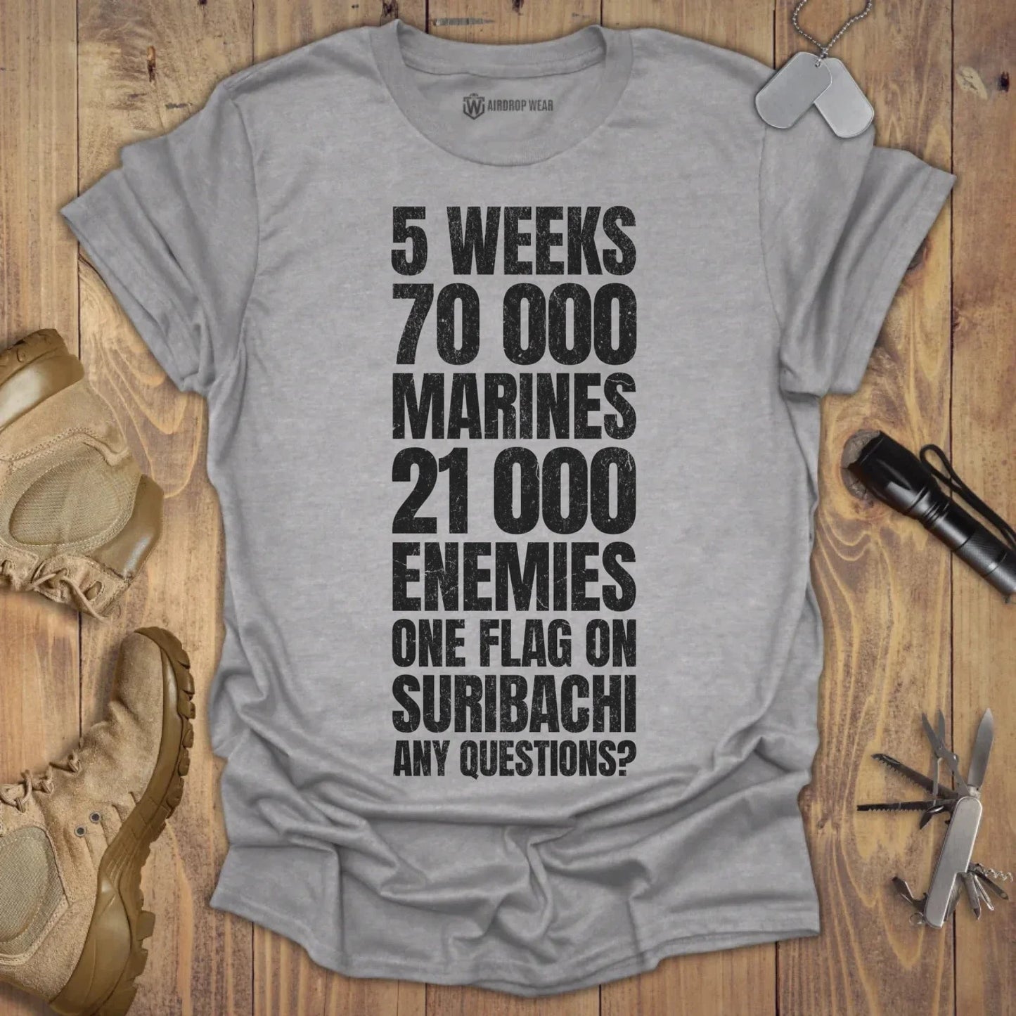 70000 Marines T-shirt Sport Grey