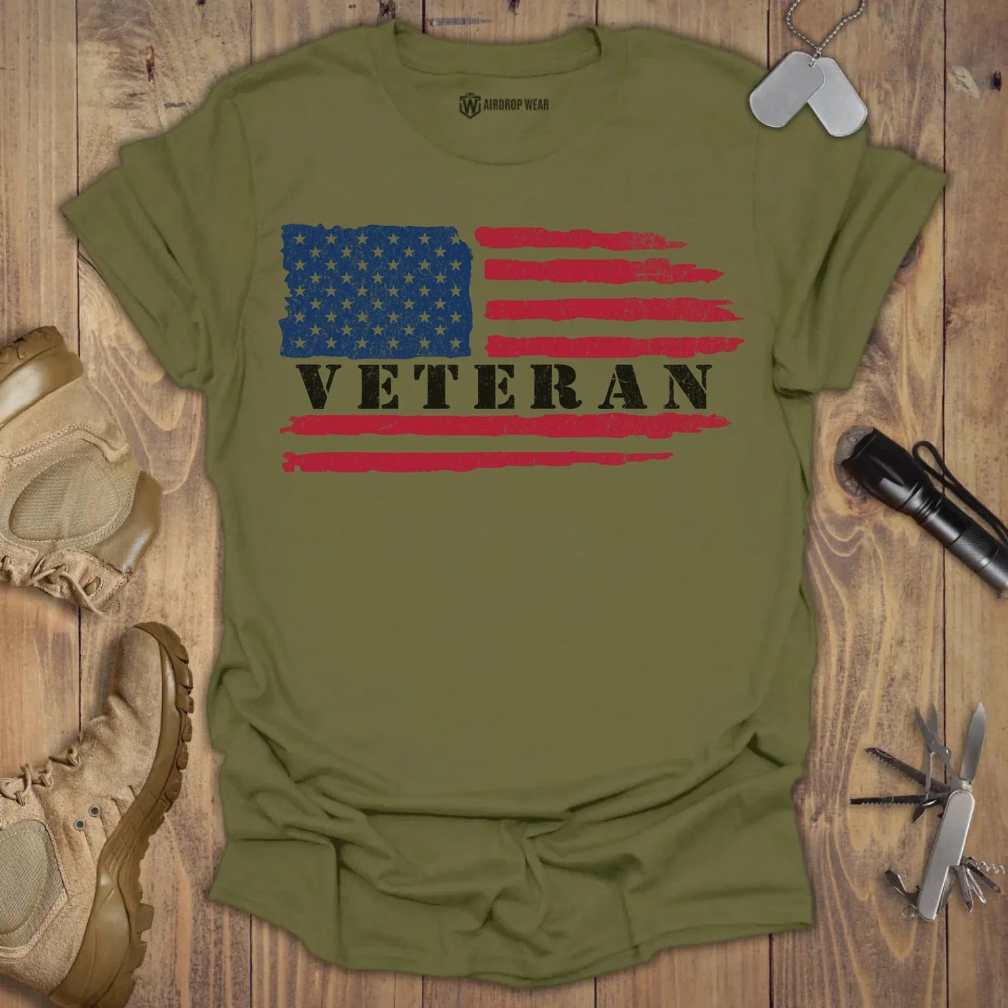 Veteran T-shirt Military Green