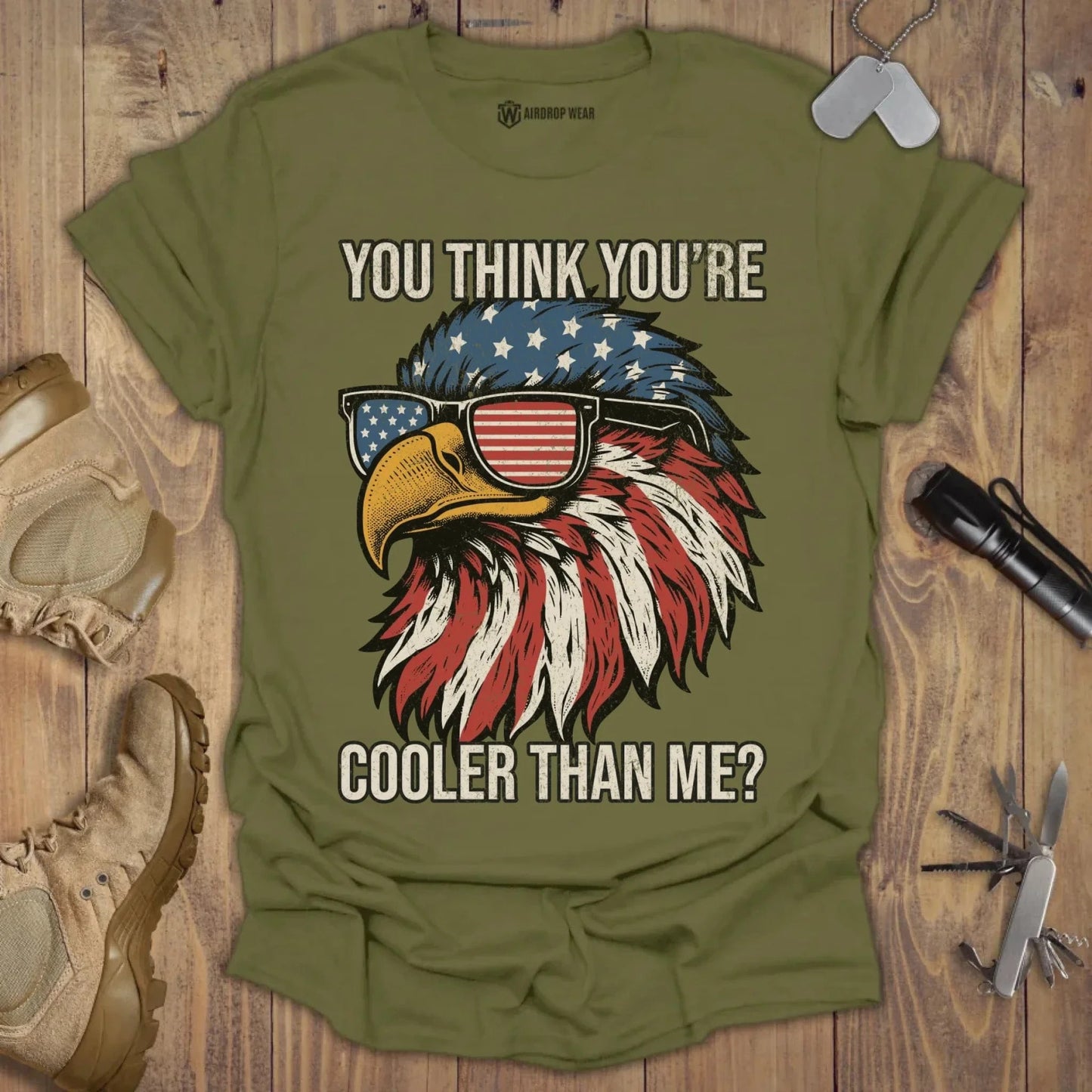 Cooler Than Me T-shirt Military Green