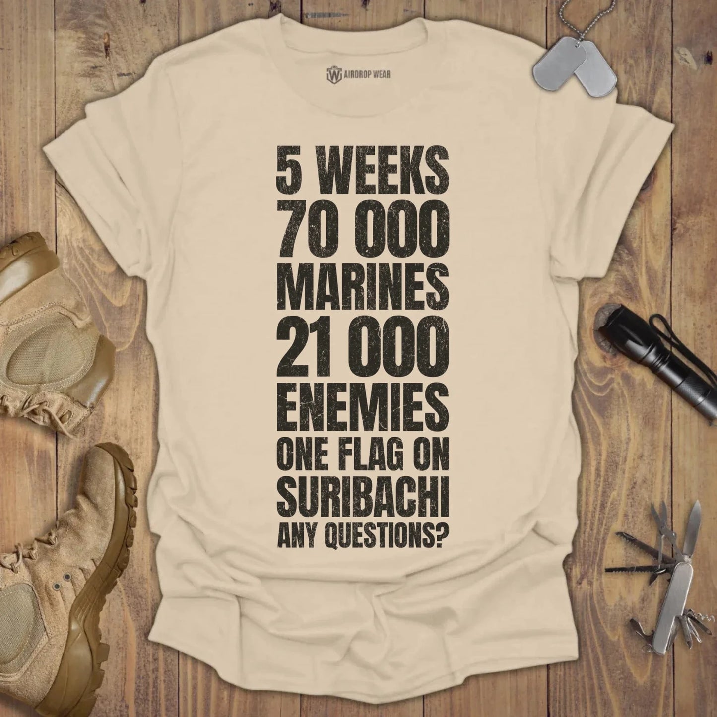 70000 Marines T-shirt Sand