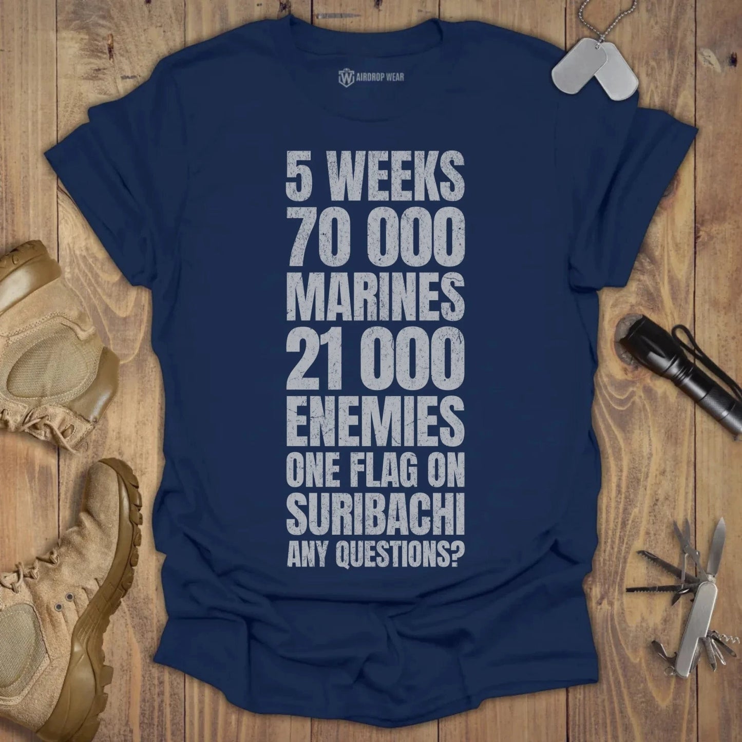 70000 Marines T-shirt Navy