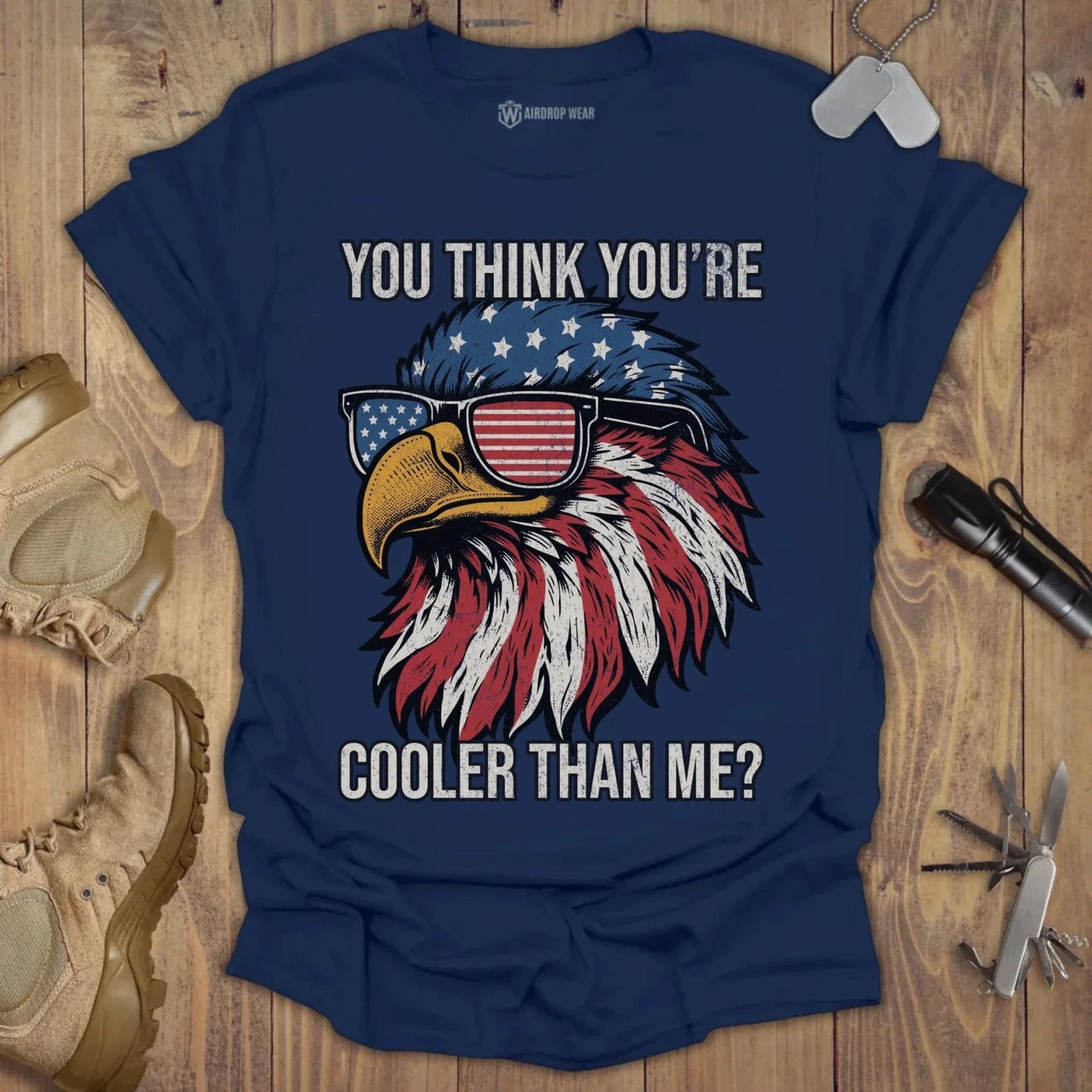 Cooler Than Me T-shirt Navy