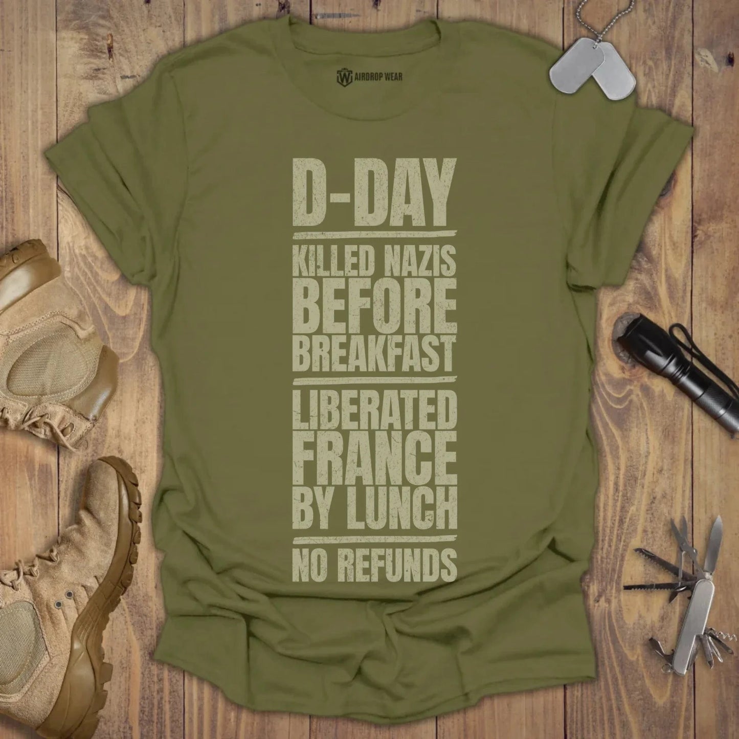 D-Day T-shirt Military Green