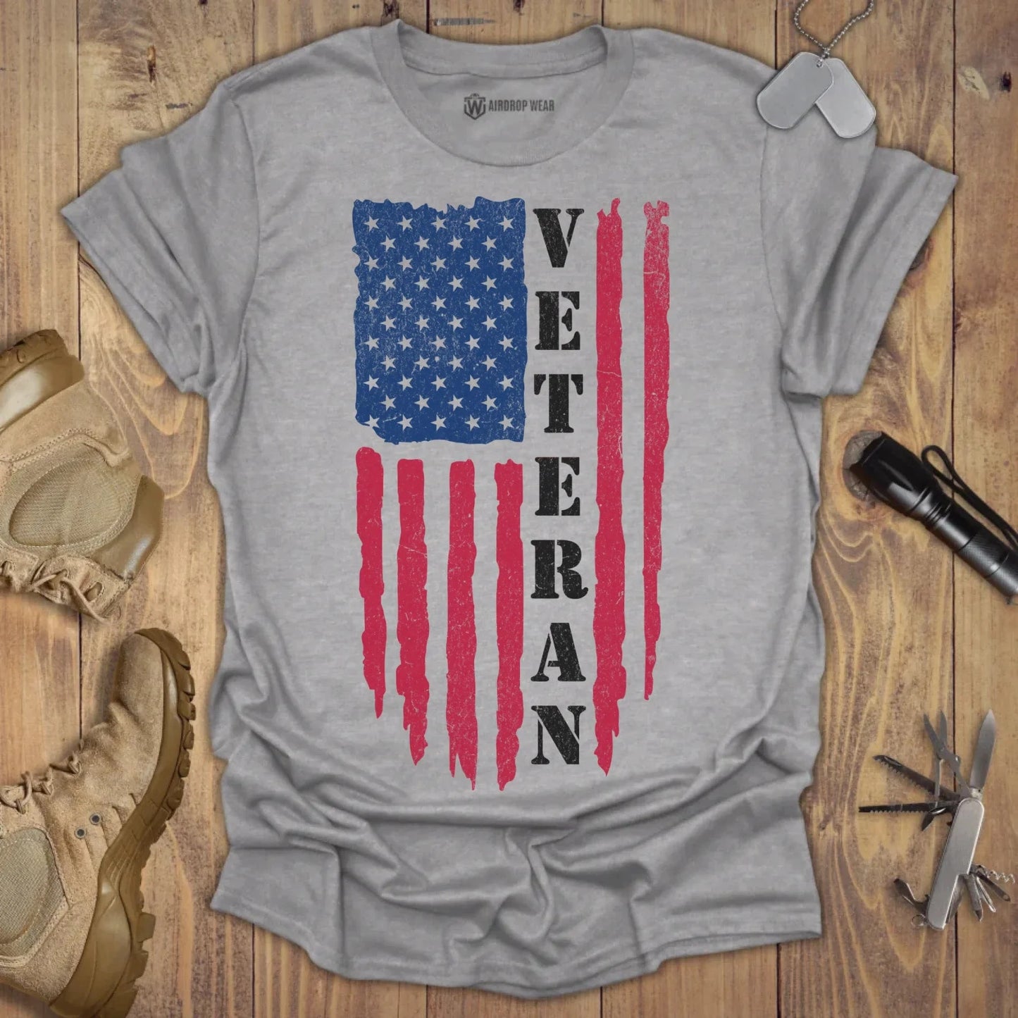 Veteran T-shirt Sport Grey