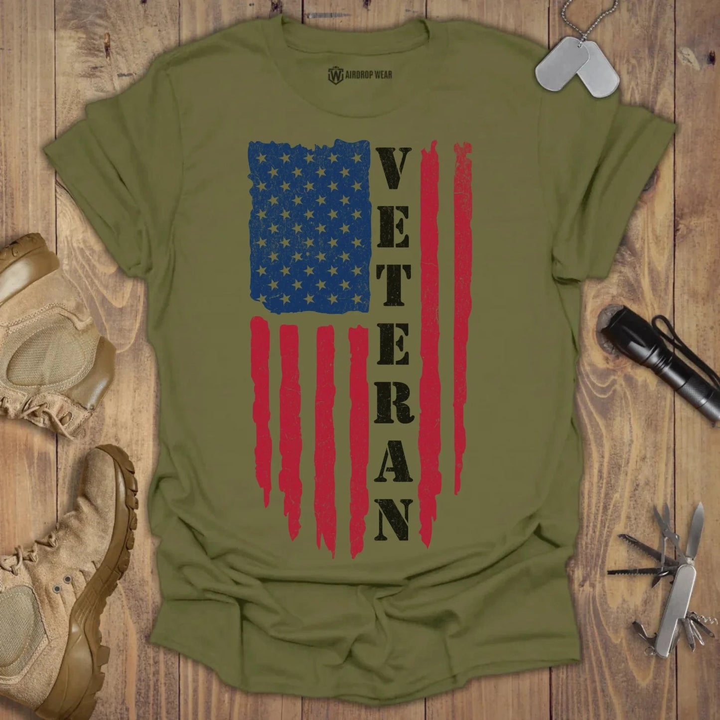 Veteran T-shirt Military Green