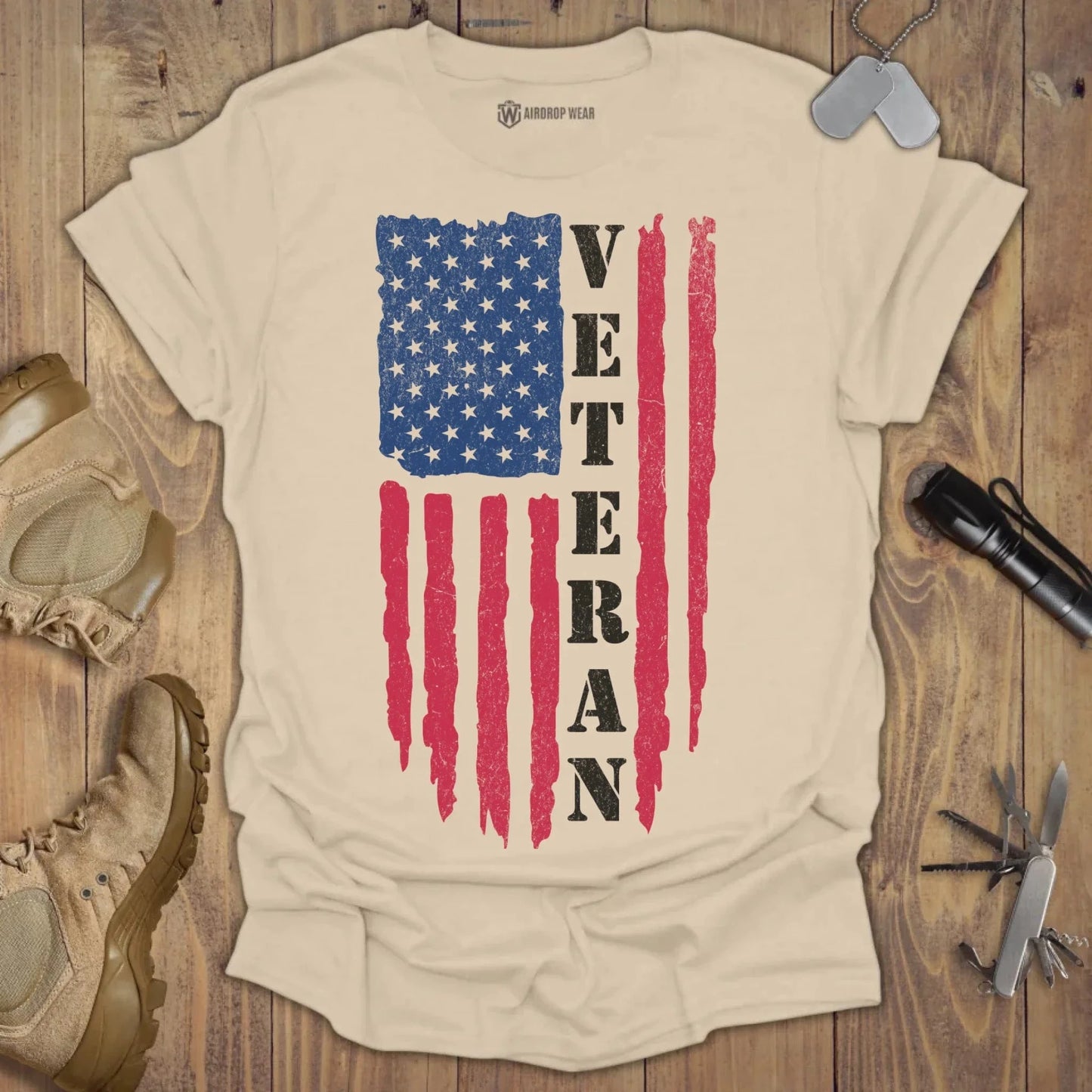 Veteran T-shirt Sand