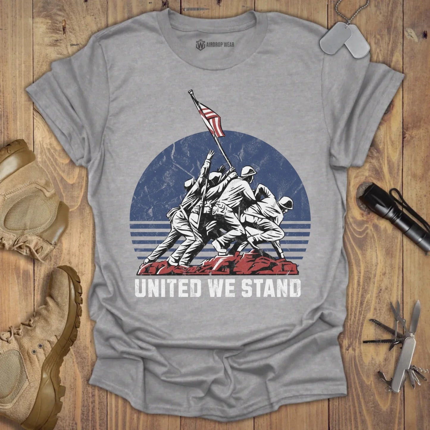 United We Stand T-shirt Sport Grey