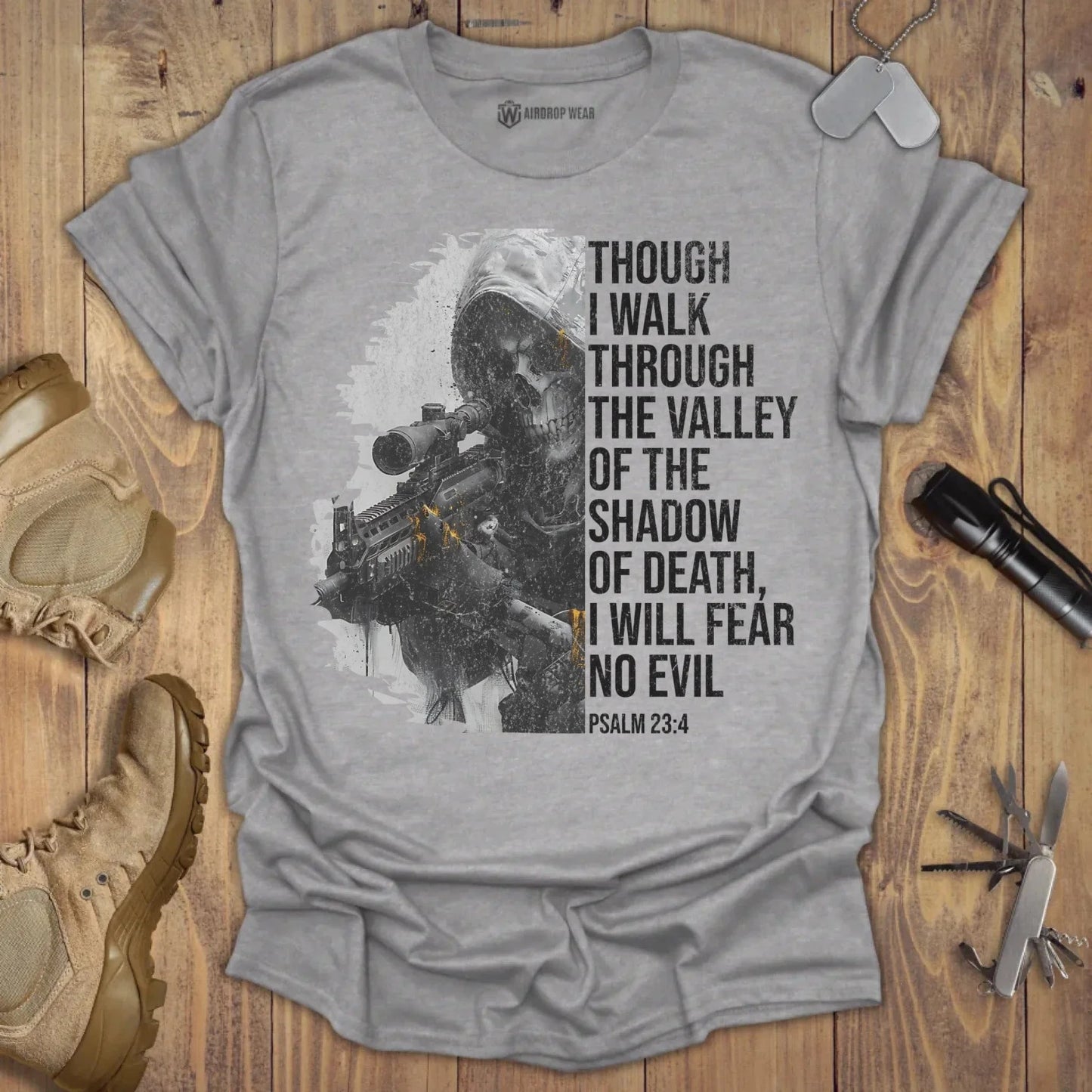 Fear No Evil T-shirt Sport Grey