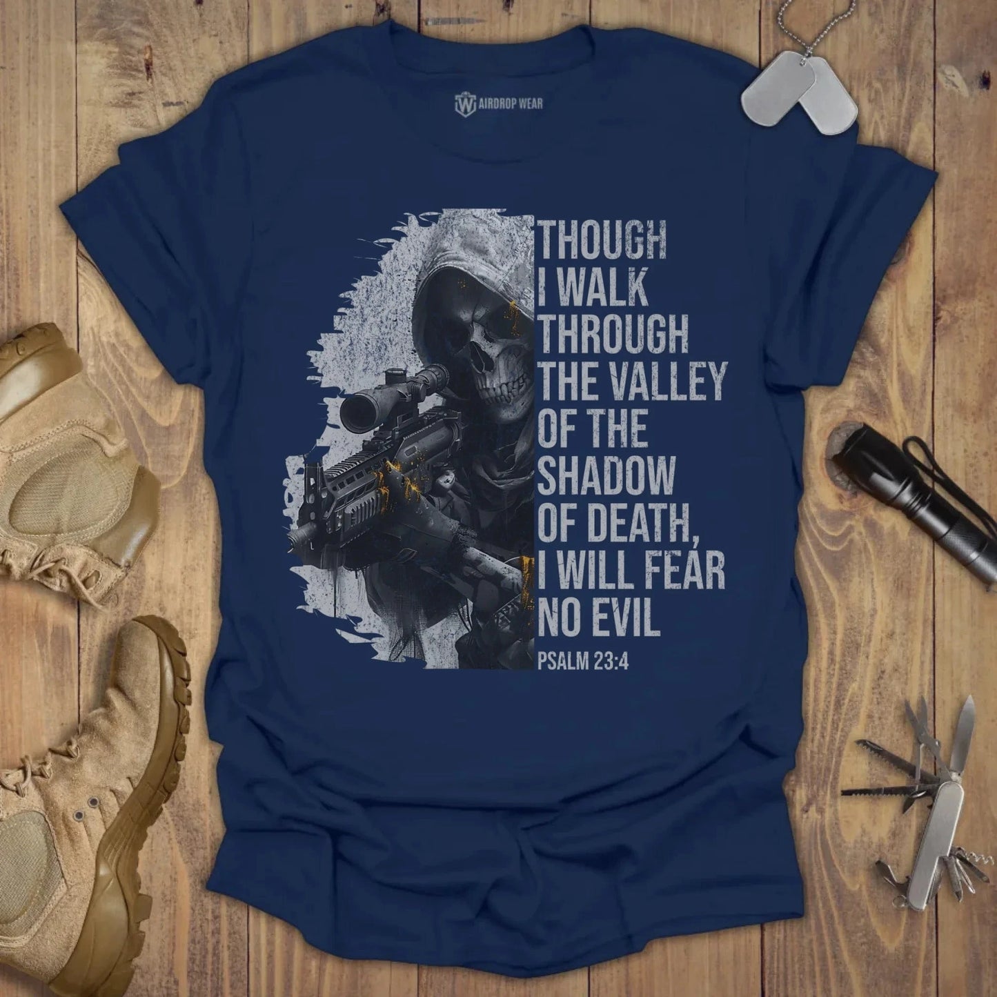 Fear No Evil T-shirt Navy