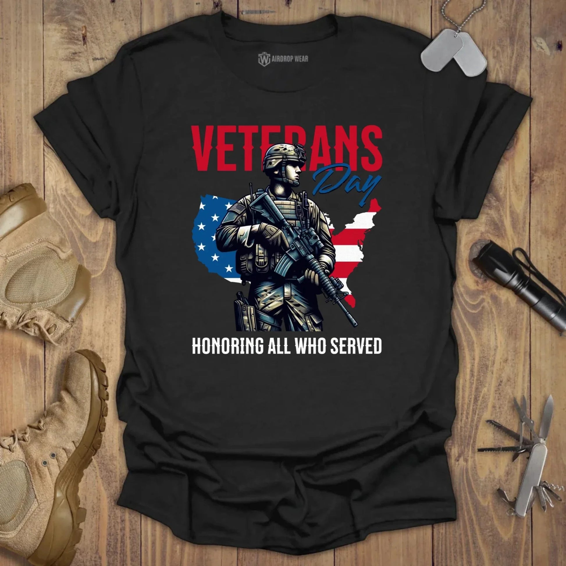 Veterans Day T-shirt Black
