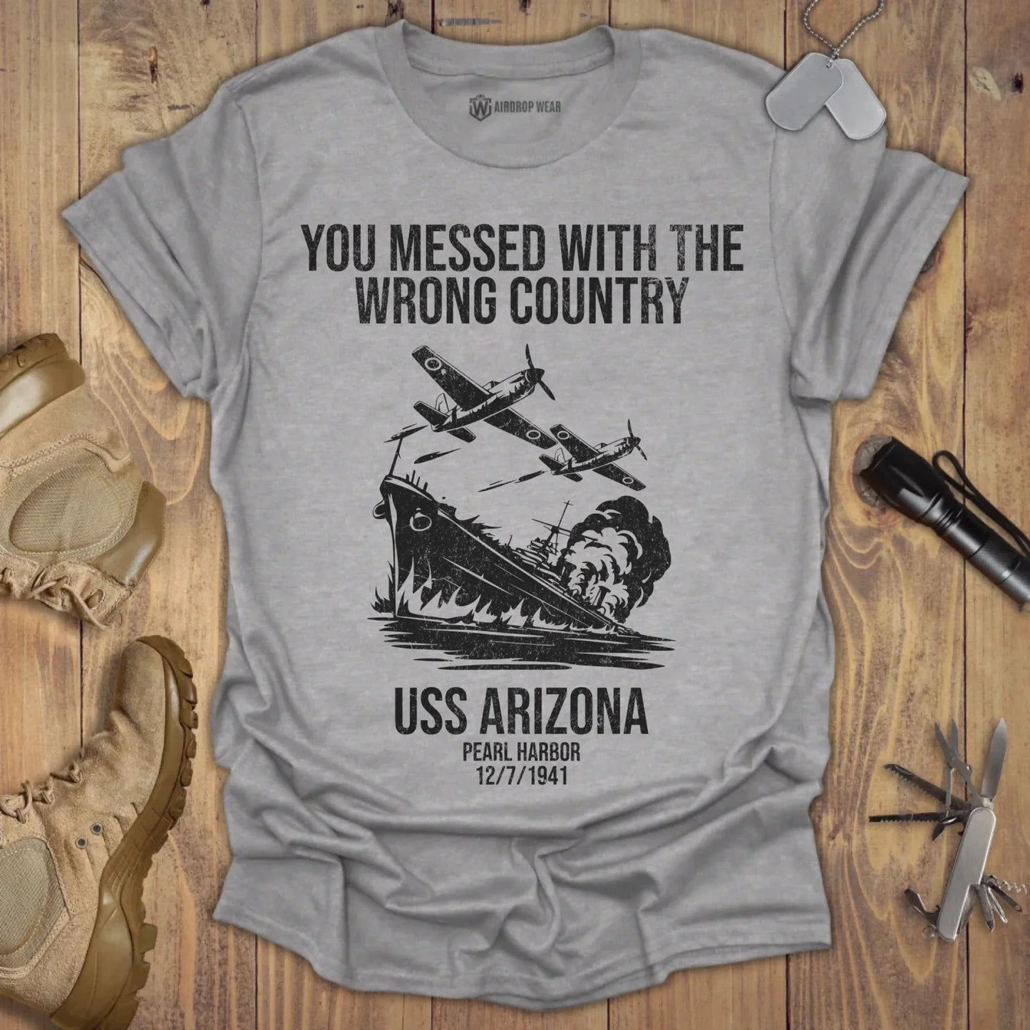 Pearl Harbor T-shirt Sport Grey