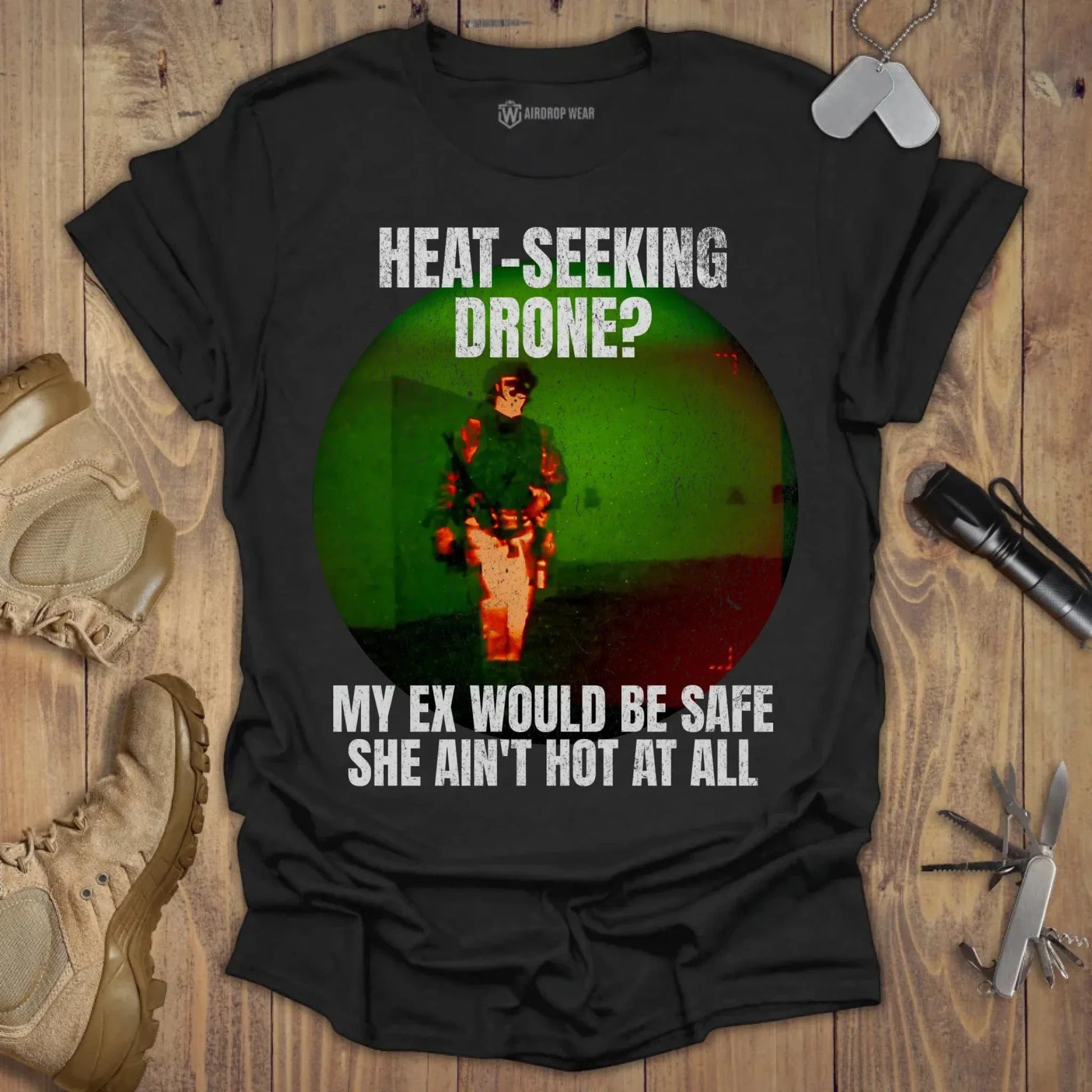 My Ex Would Be Safe T-shirt Black